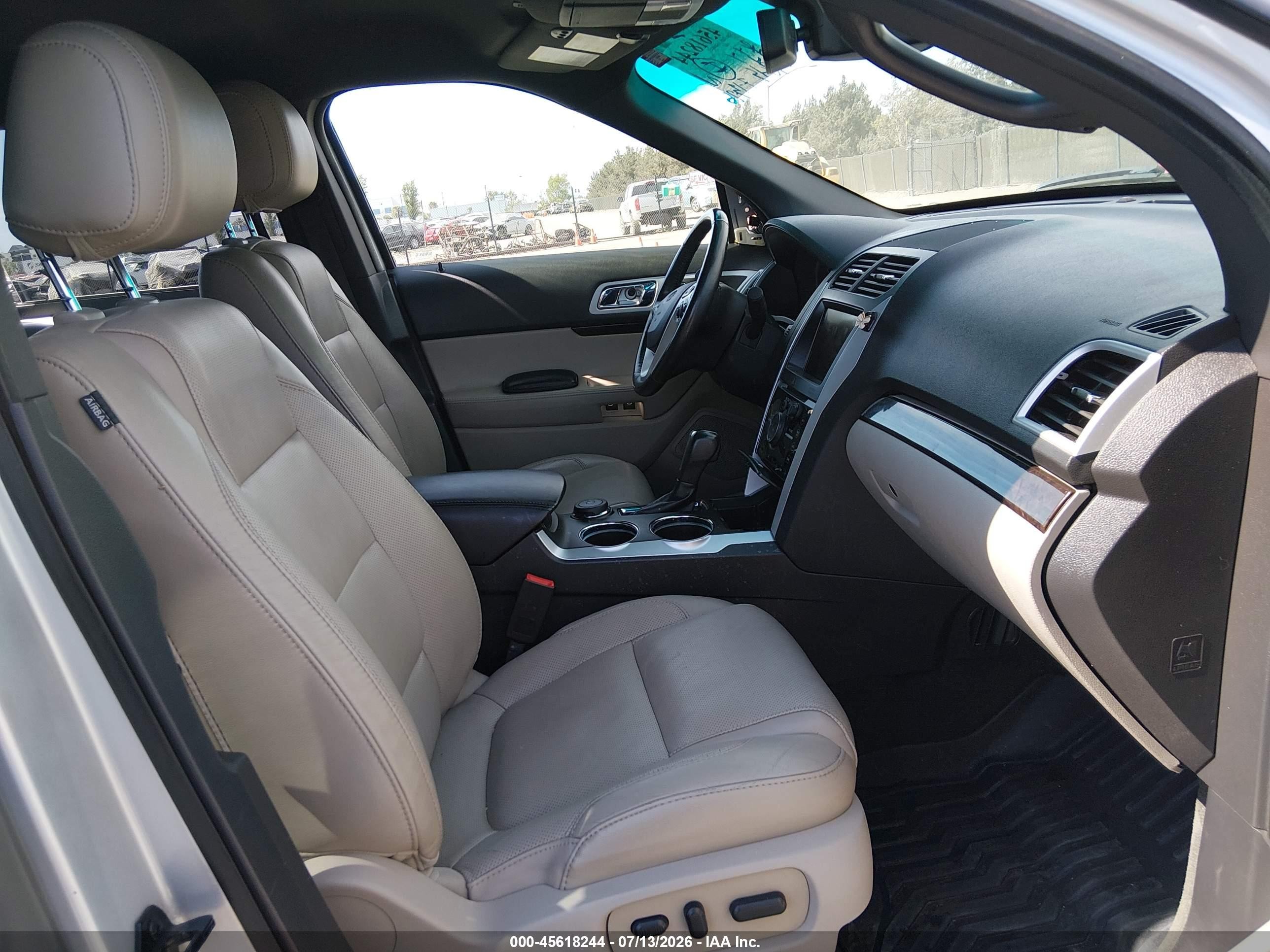 2013 Ford Explorer Limited Silver vin: 1FM5K8F86DGC24801