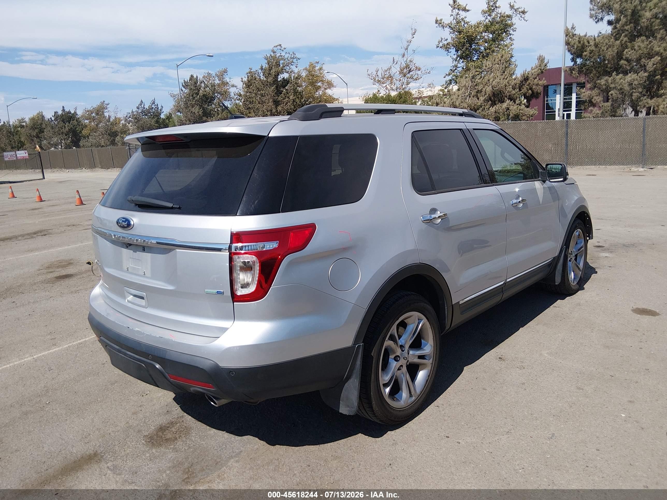 2013 Ford Explorer Limited Silver vin: 1FM5K8F86DGC24801