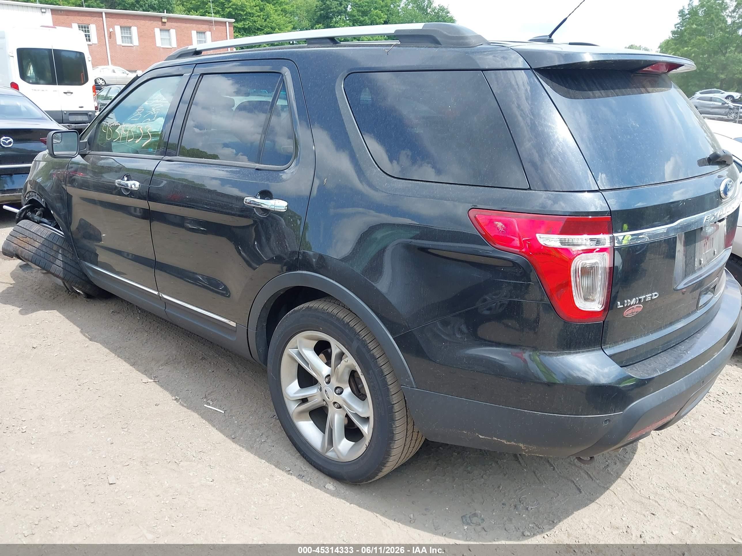 2014 Ford Explorer Limited Black vin: 1FM5K8F86EGA09808