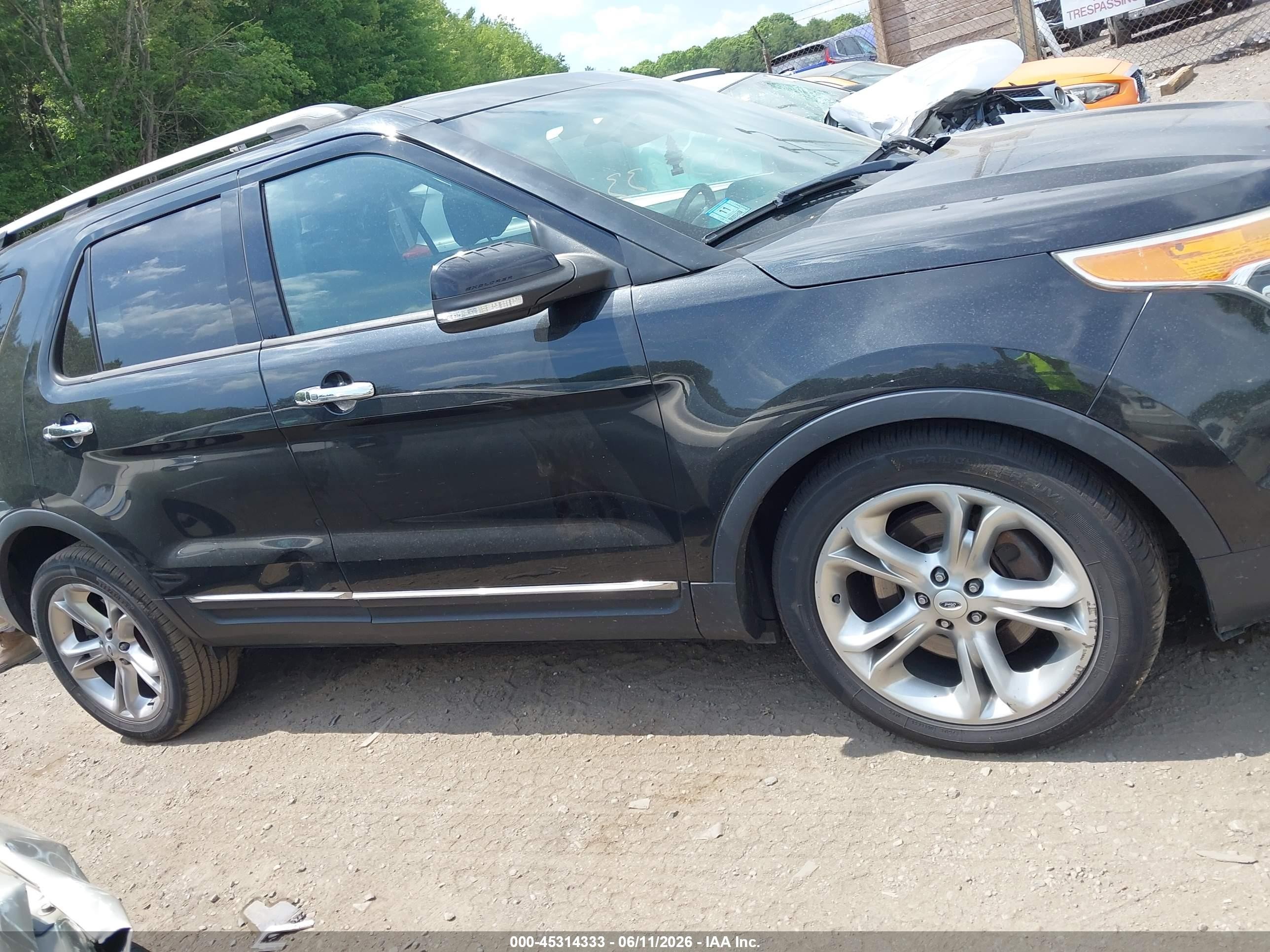 2014 Ford Explorer Limited Black vin: 1FM5K8F86EGA09808