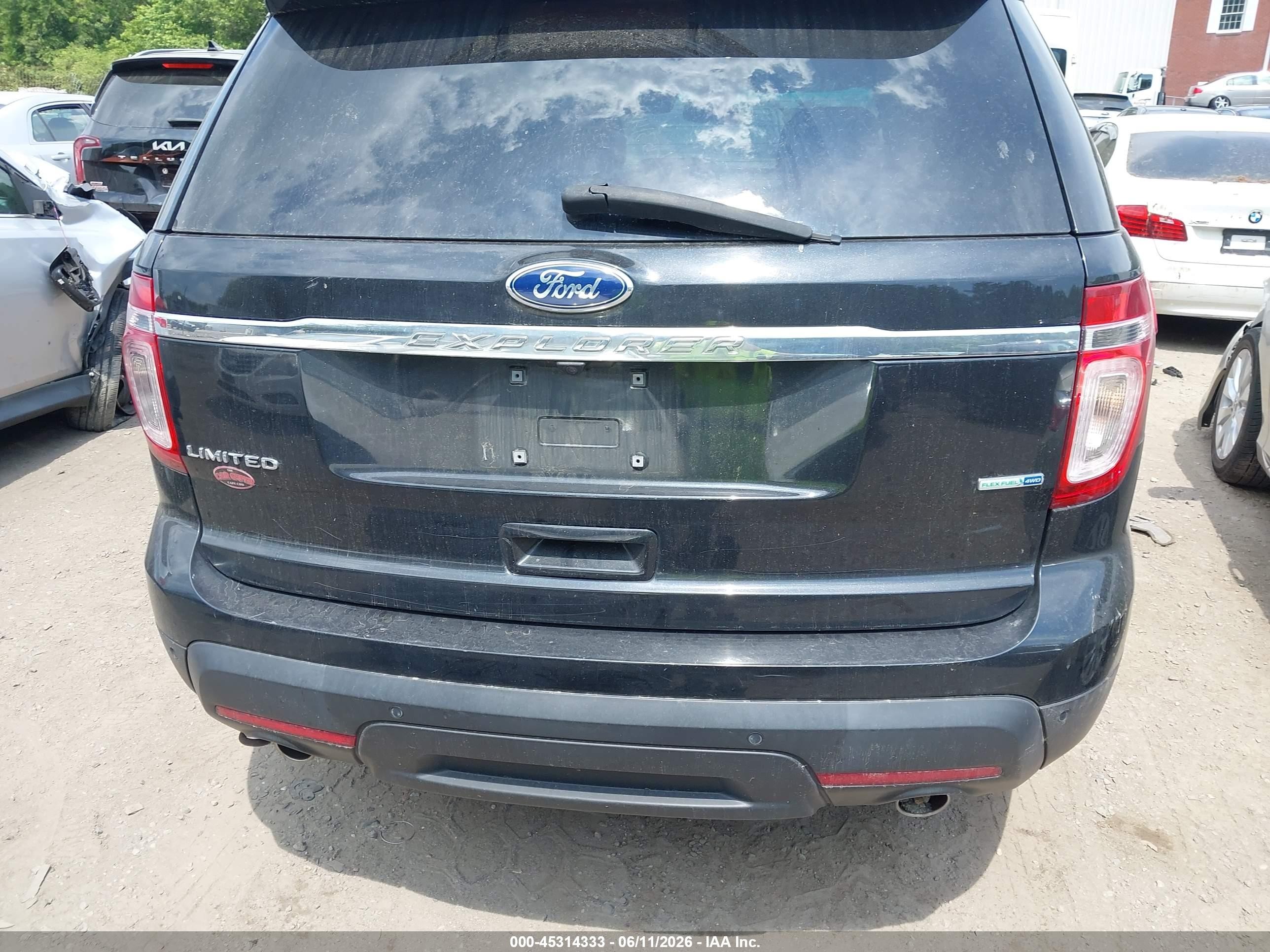 2014 Ford Explorer Limited Black vin: 1FM5K8F86EGA09808