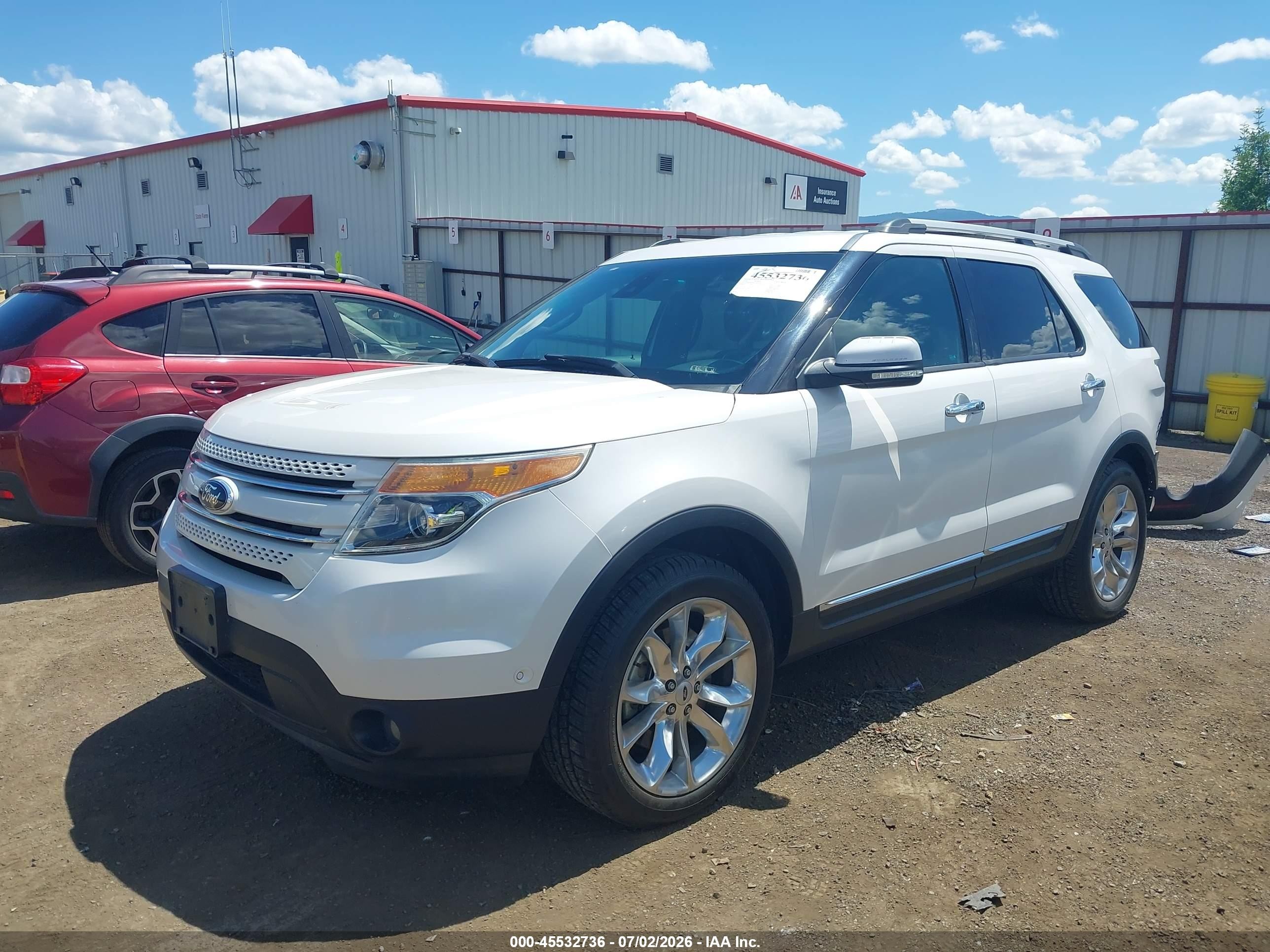 2014 Ford Explorer Limited White vin: 1FM5K8F86EGA28102