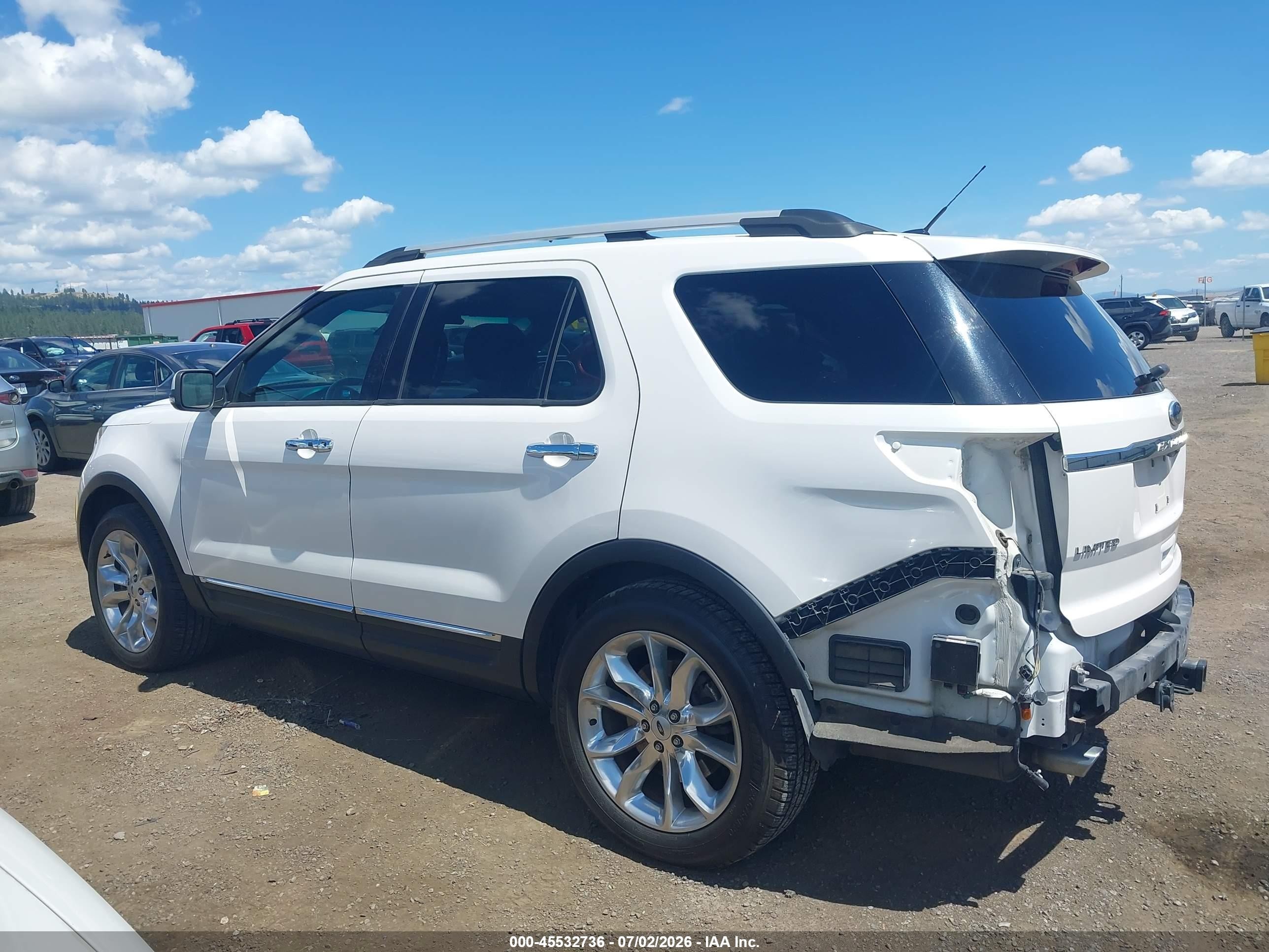 2014 Ford Explorer Limited White vin: 1FM5K8F86EGA28102