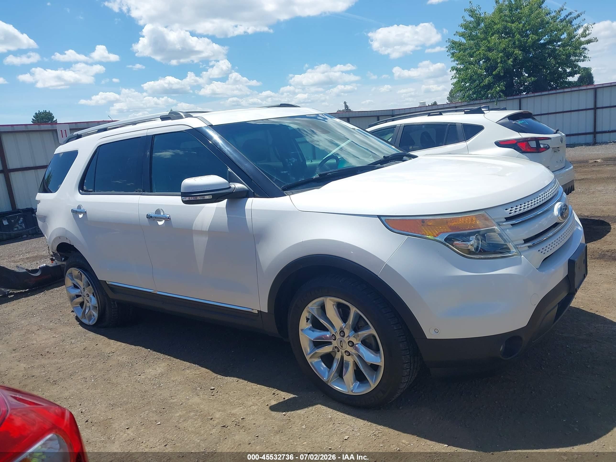 2014 Ford Explorer Limited White vin: 1FM5K8F86EGA28102