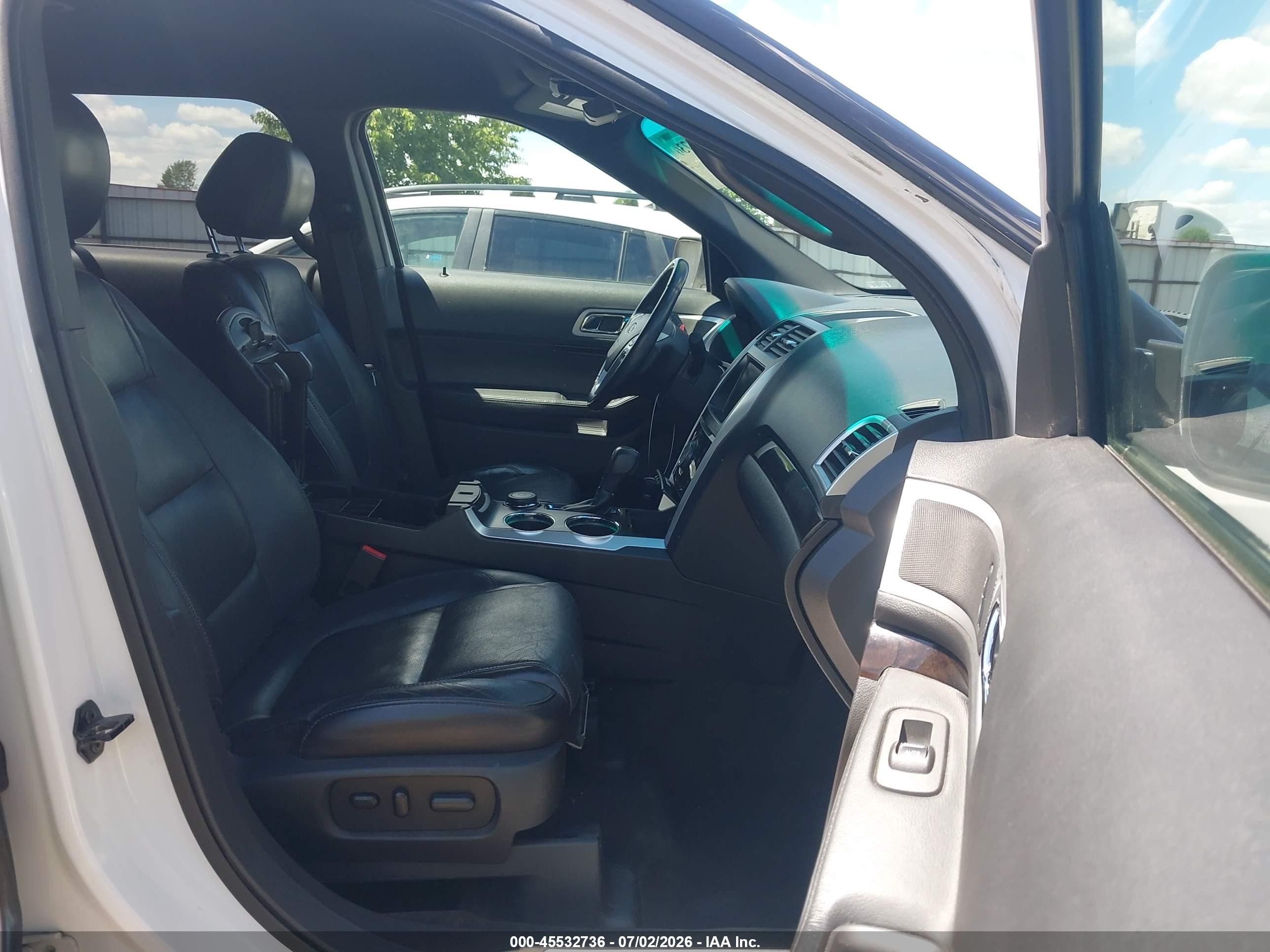2014 Ford Explorer Limited White vin: 1FM5K8F86EGA28102