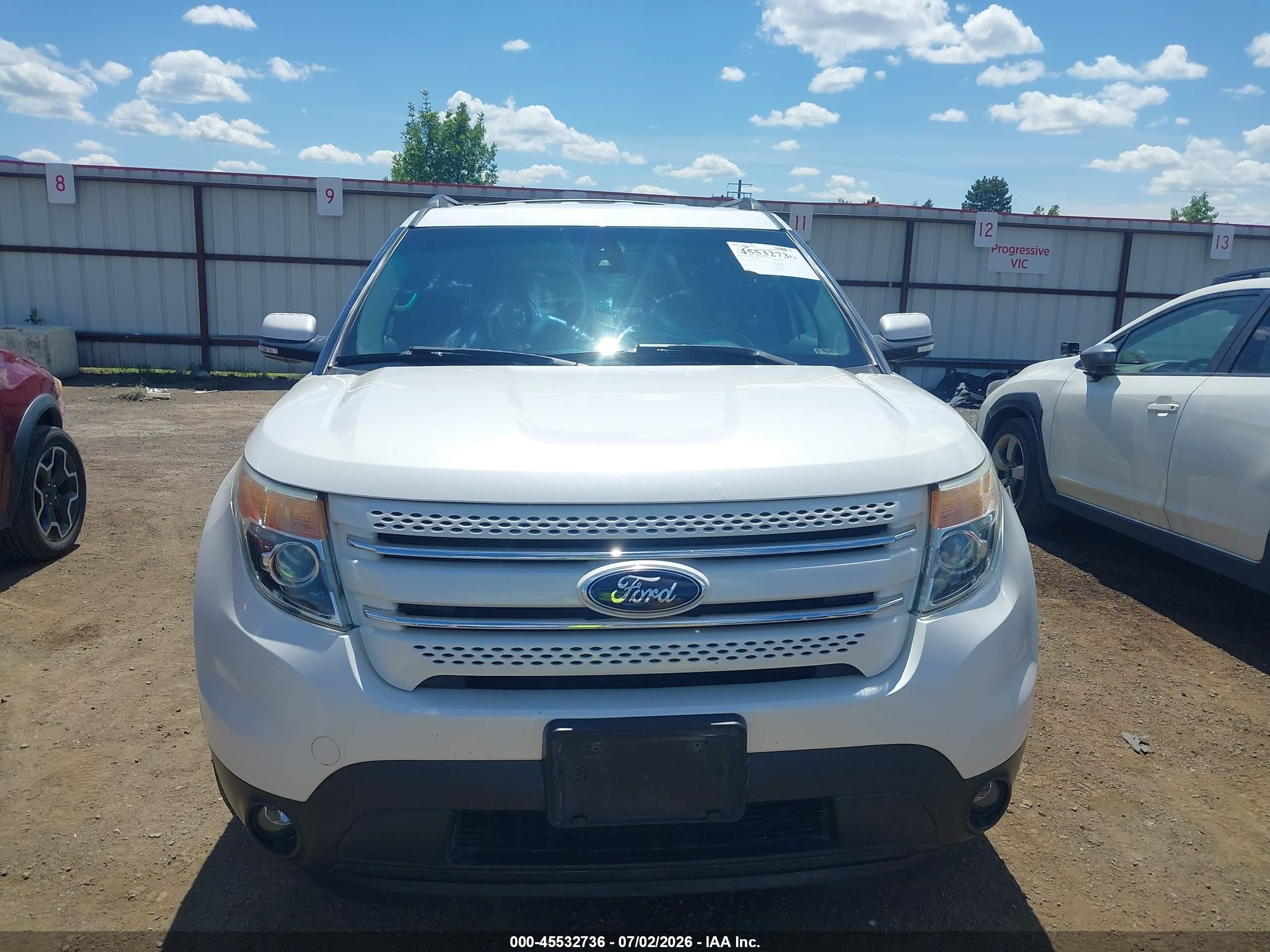2014 Ford Explorer Limited White vin: 1FM5K8F86EGA28102