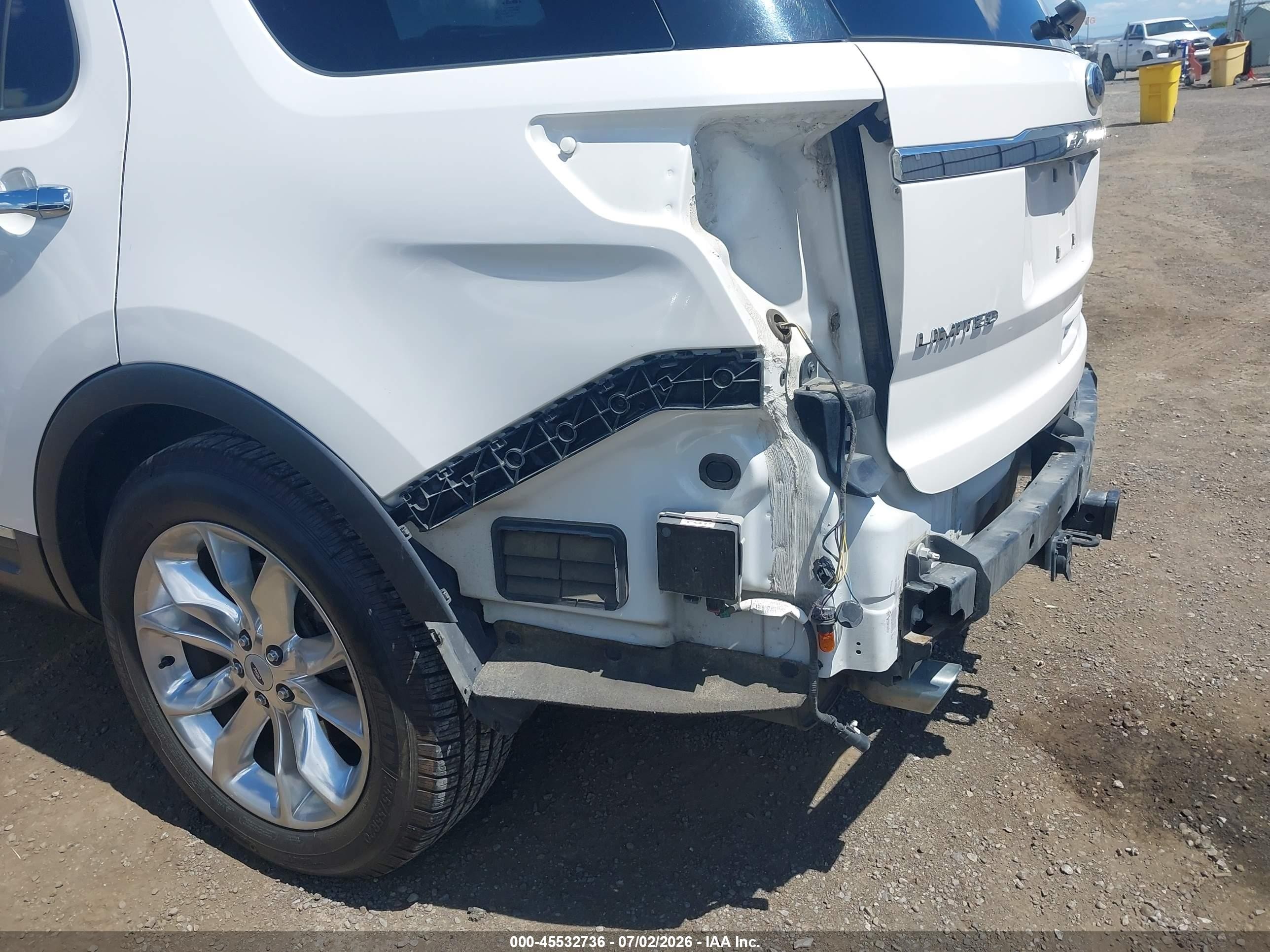 2014 Ford Explorer Limited White vin: 1FM5K8F86EGA28102