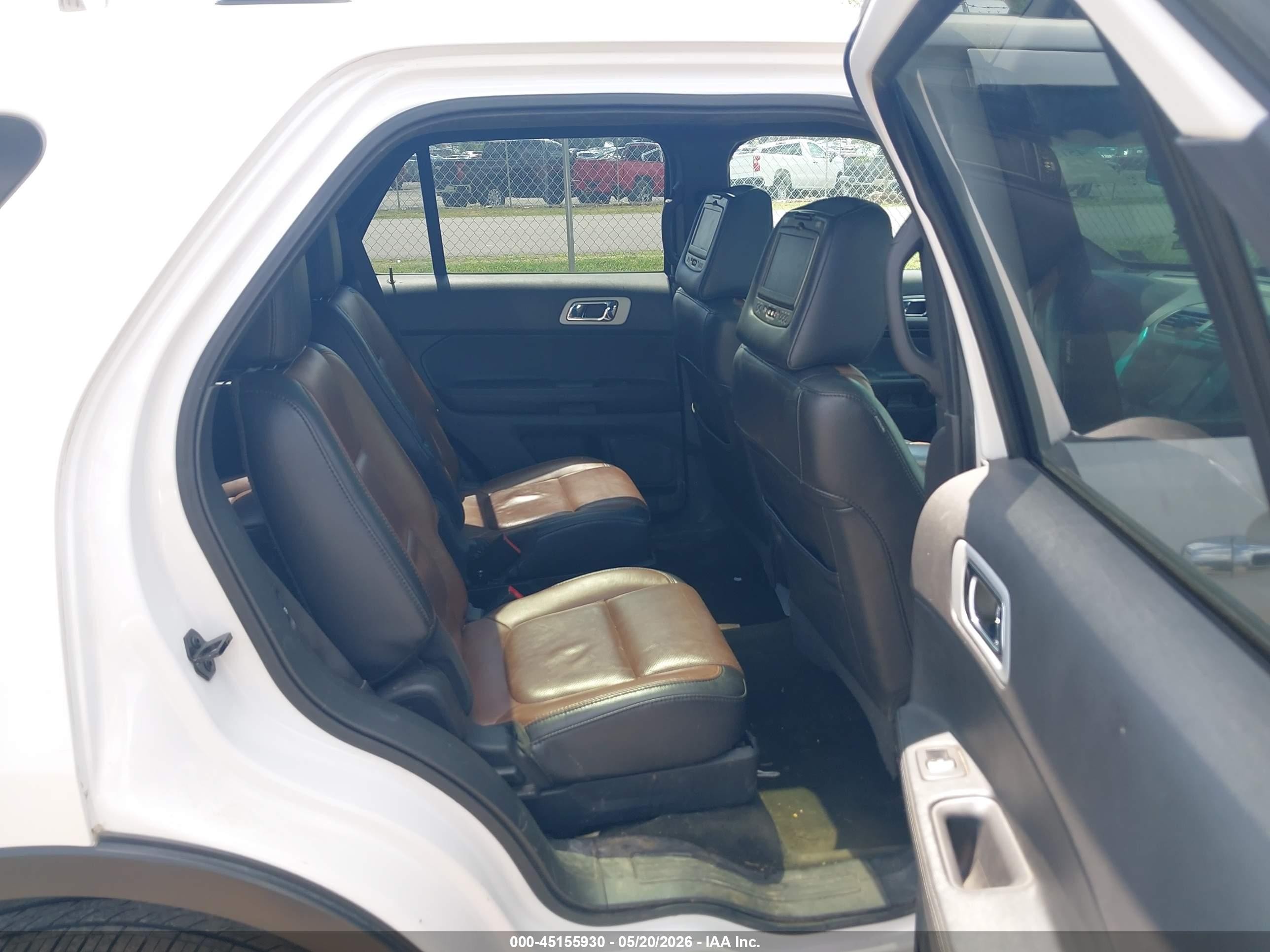 2014 Ford Explorer Limited White vin: 1FM5K8F86EGA79096