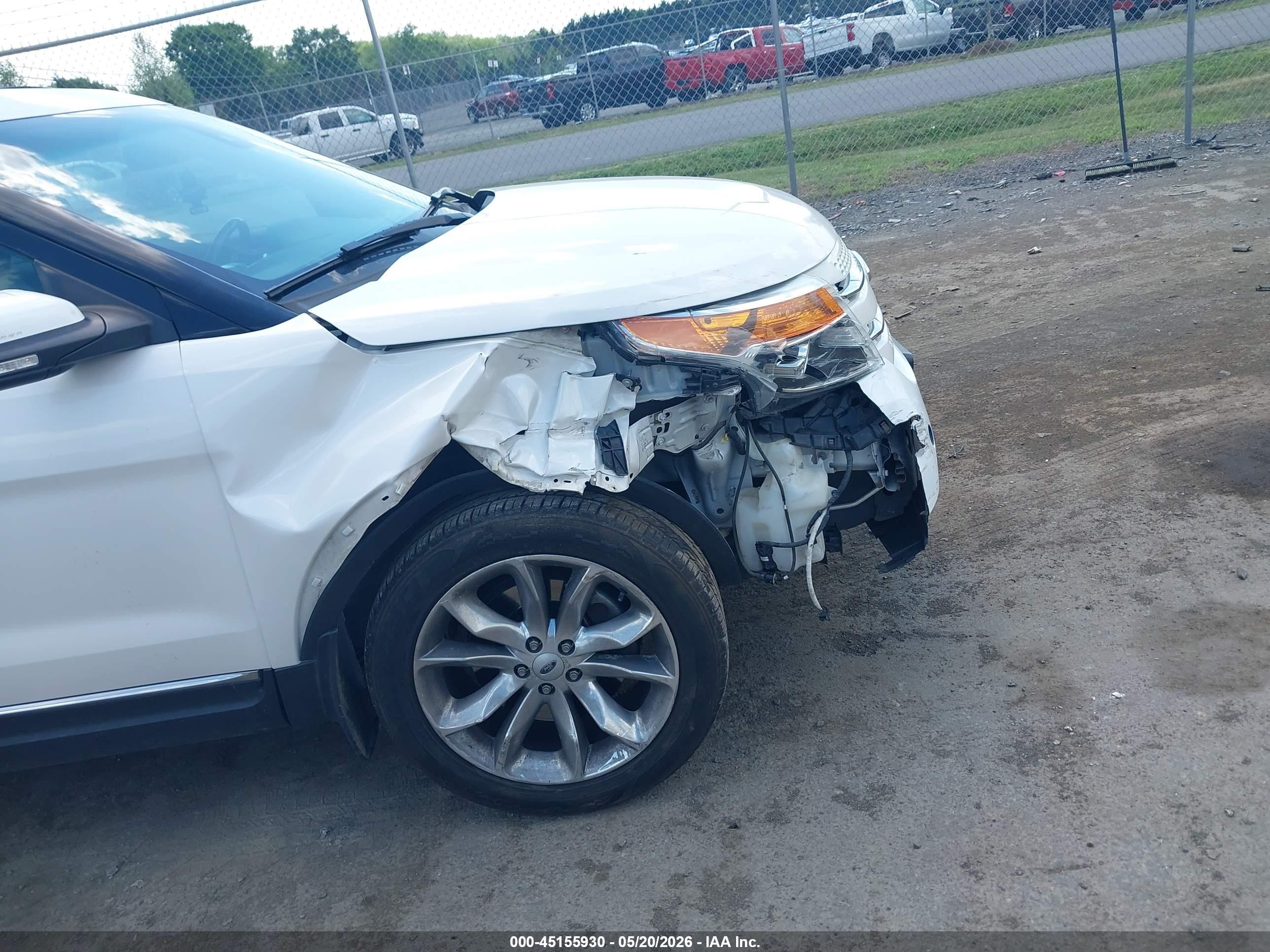 2014 Ford Explorer Limited White vin: 1FM5K8F86EGA79096