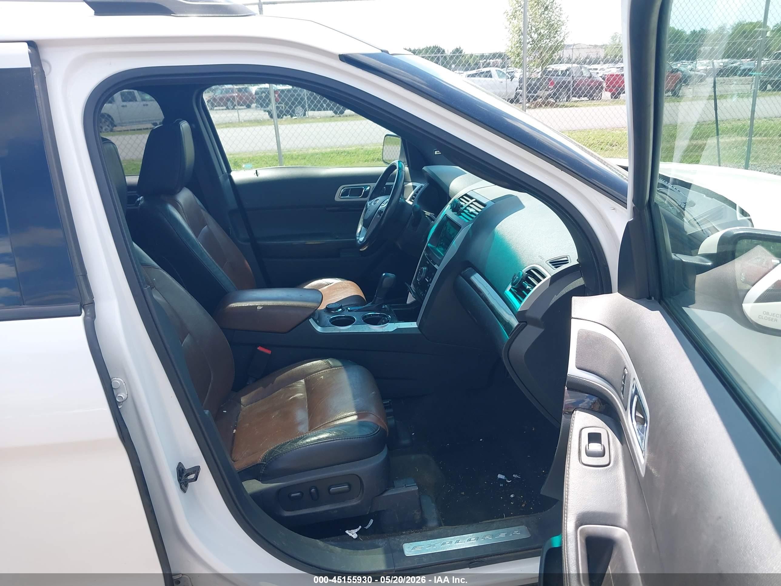 2014 Ford Explorer Limited White vin: 1FM5K8F86EGA79096