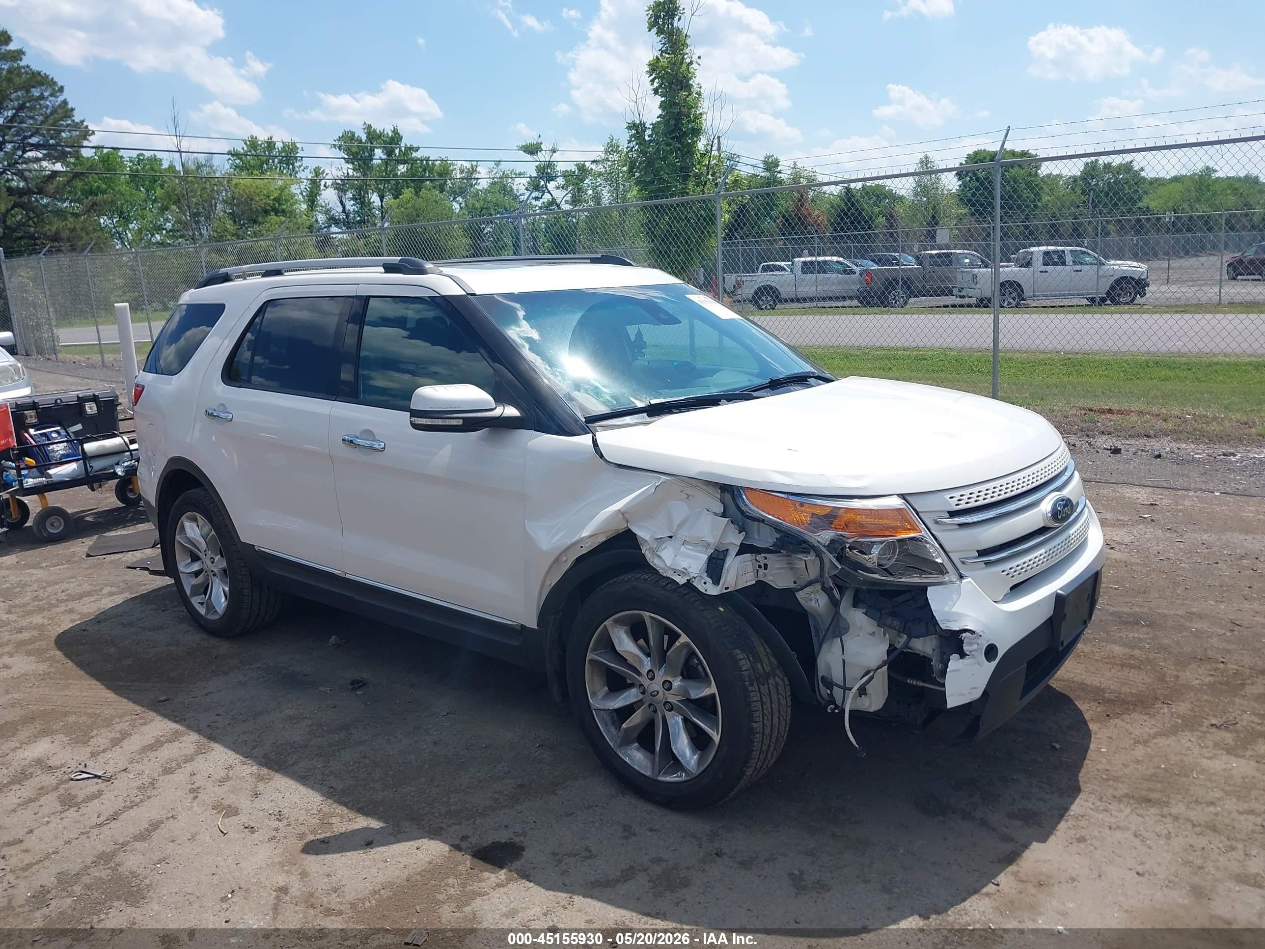 2014 Ford Explorer Limited White vin: 1FM5K8F86EGA79096