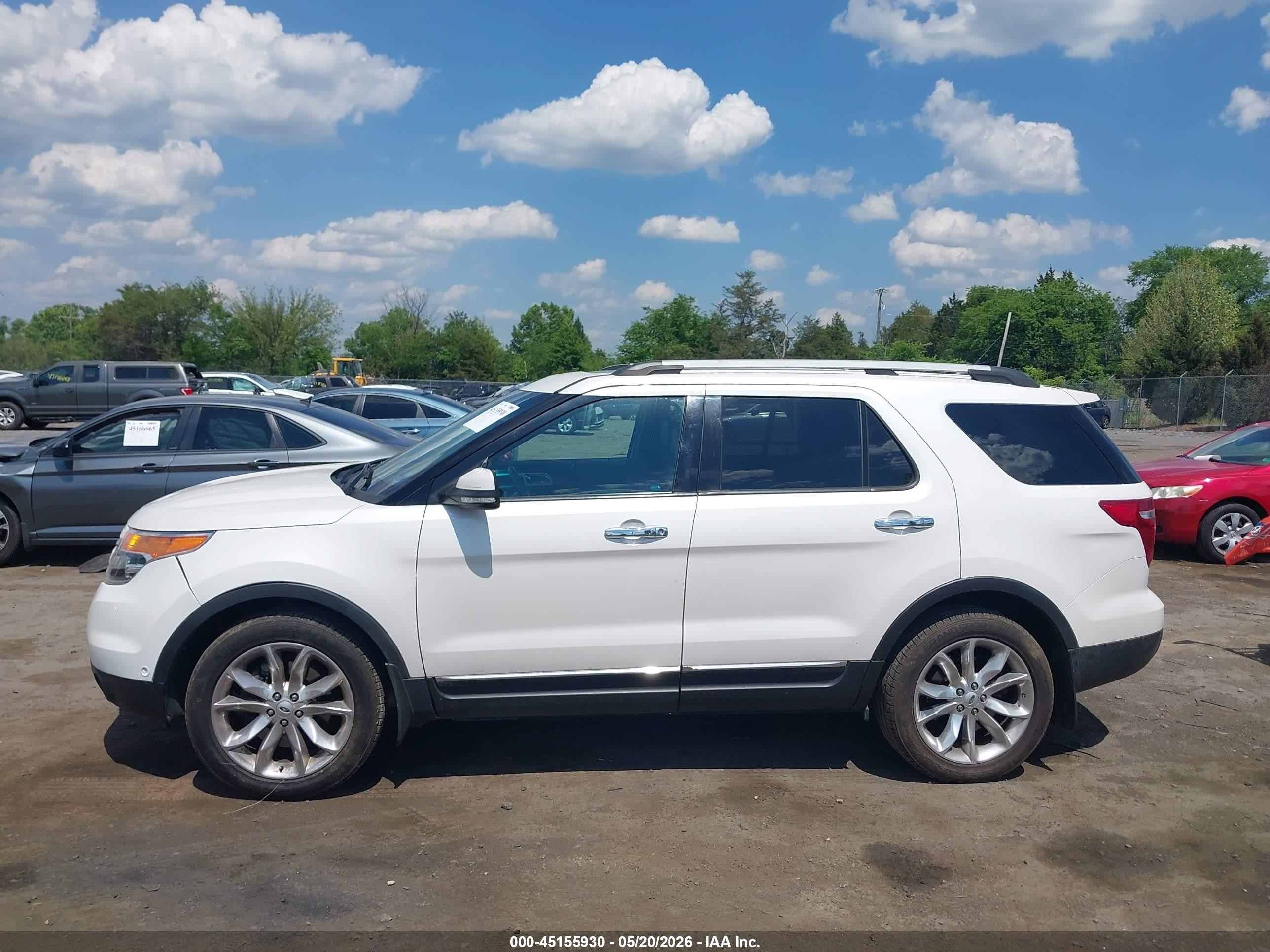 2014 Ford Explorer Limited White vin: 1FM5K8F86EGA79096