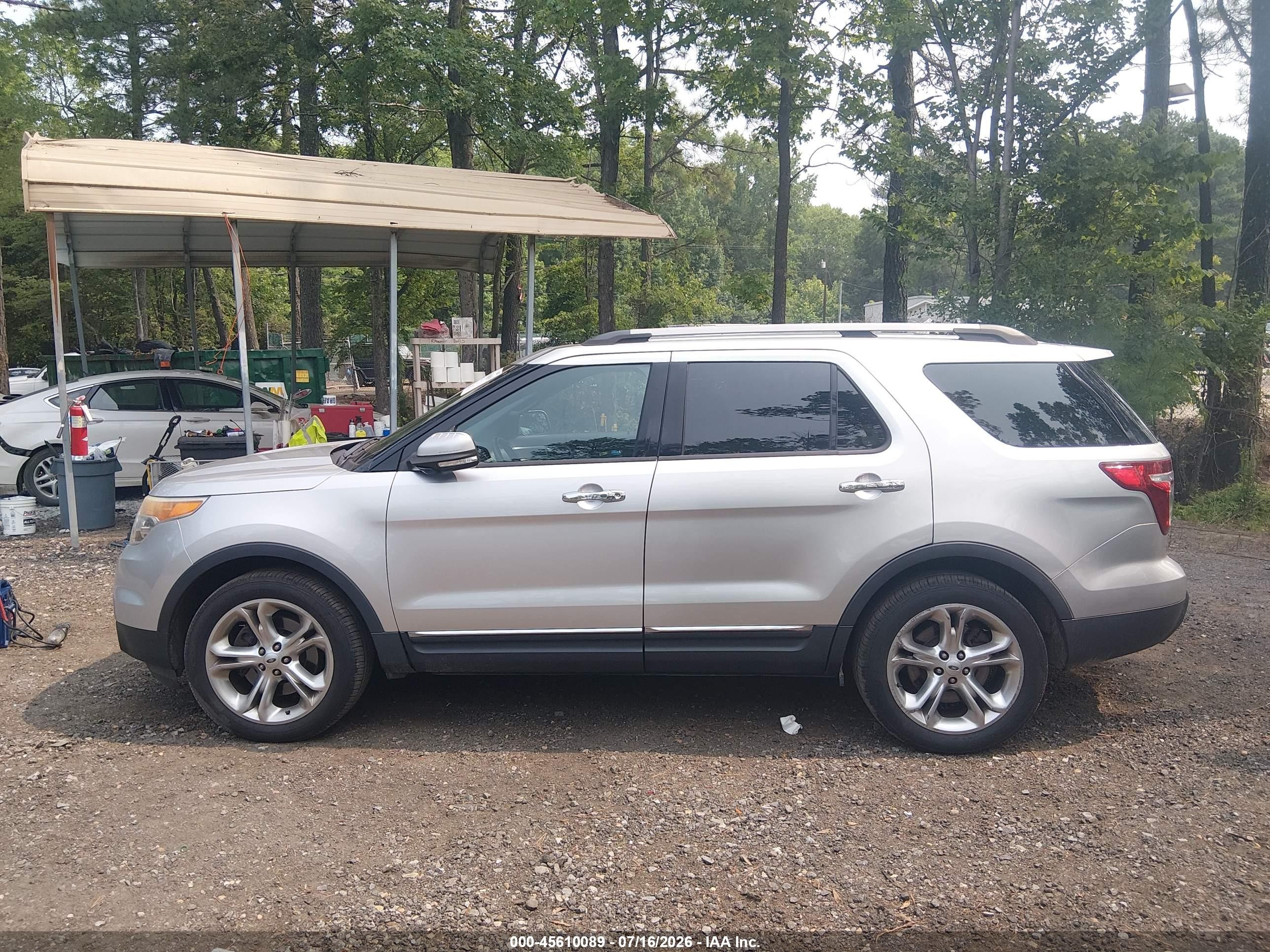 2014 Ford Explorer Limited Silver vin: 1FM5K8F86EGB65816