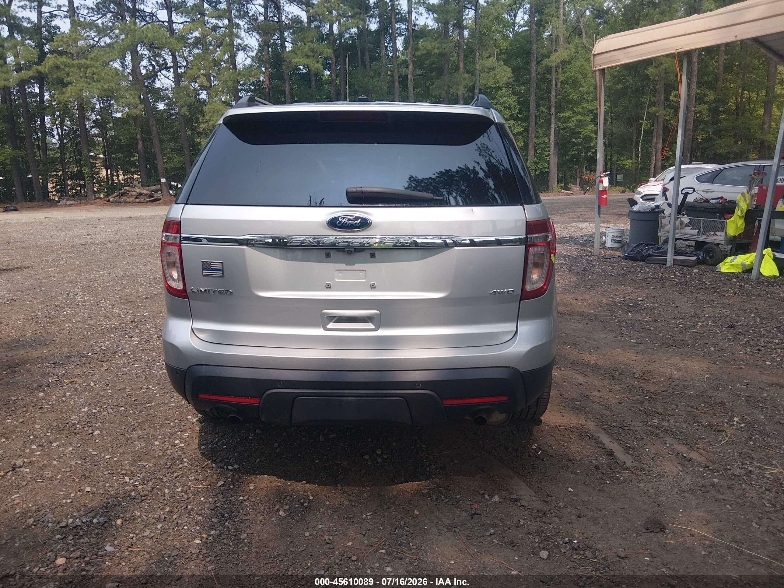 2014 Ford Explorer Limited Silver vin: 1FM5K8F86EGB65816