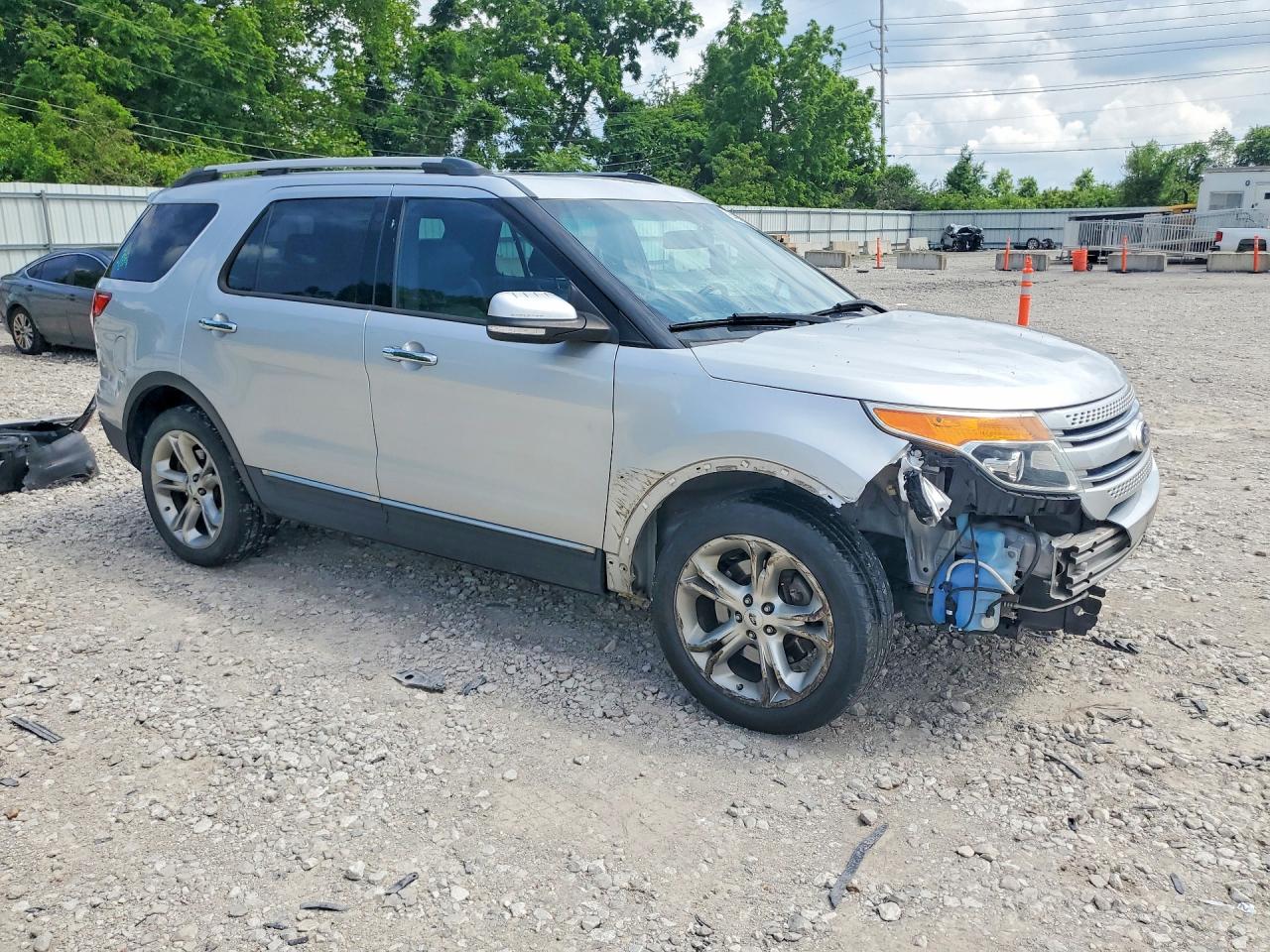 2014 Ford Explorer Limited Silver vin: 1FM5K8F86EGC37081