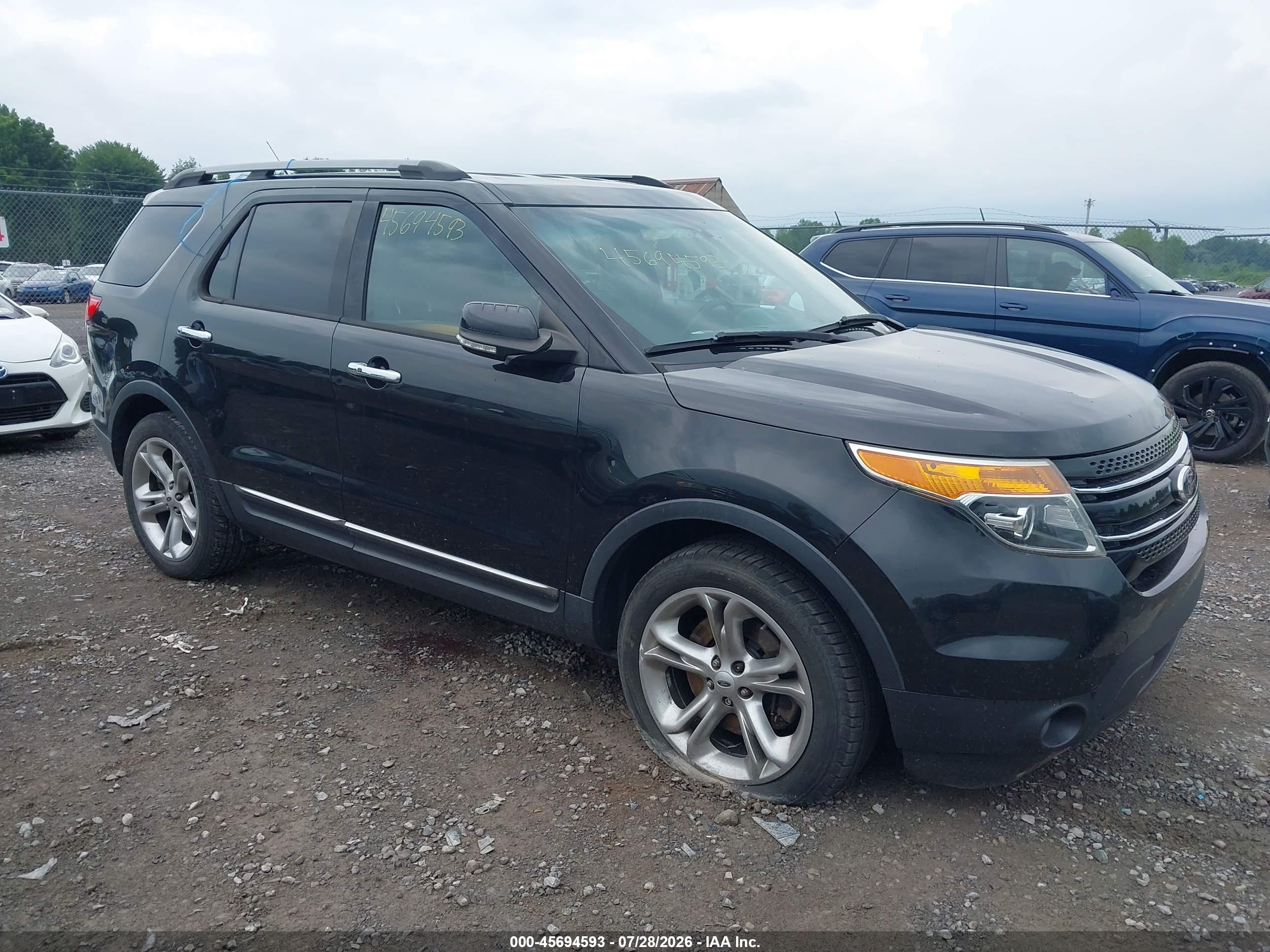 2014 Ford Explorer Limited Black vin: 1FM5K8F86EGC39168