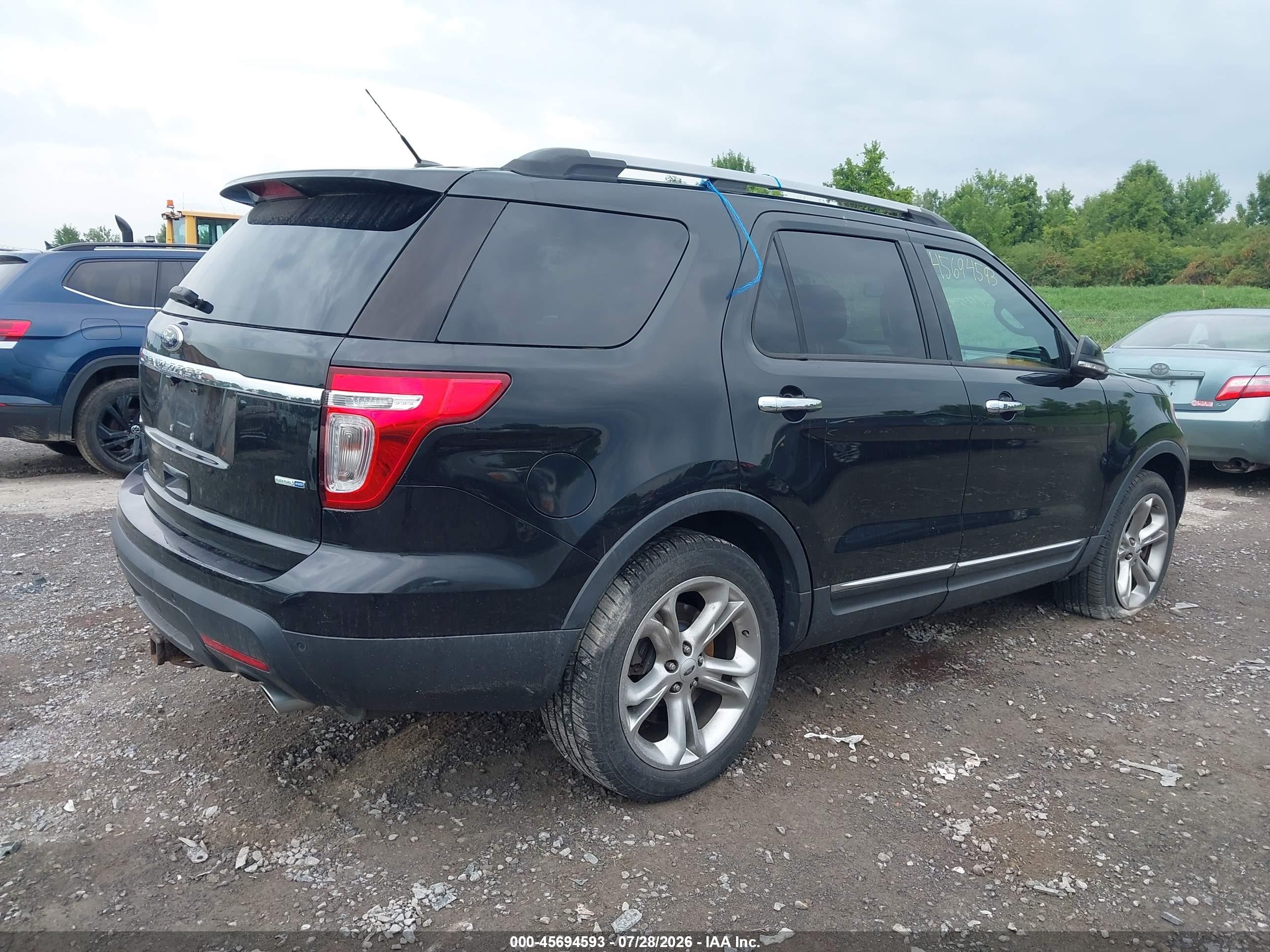 2014 Ford Explorer Limited Black vin: 1FM5K8F86EGC39168