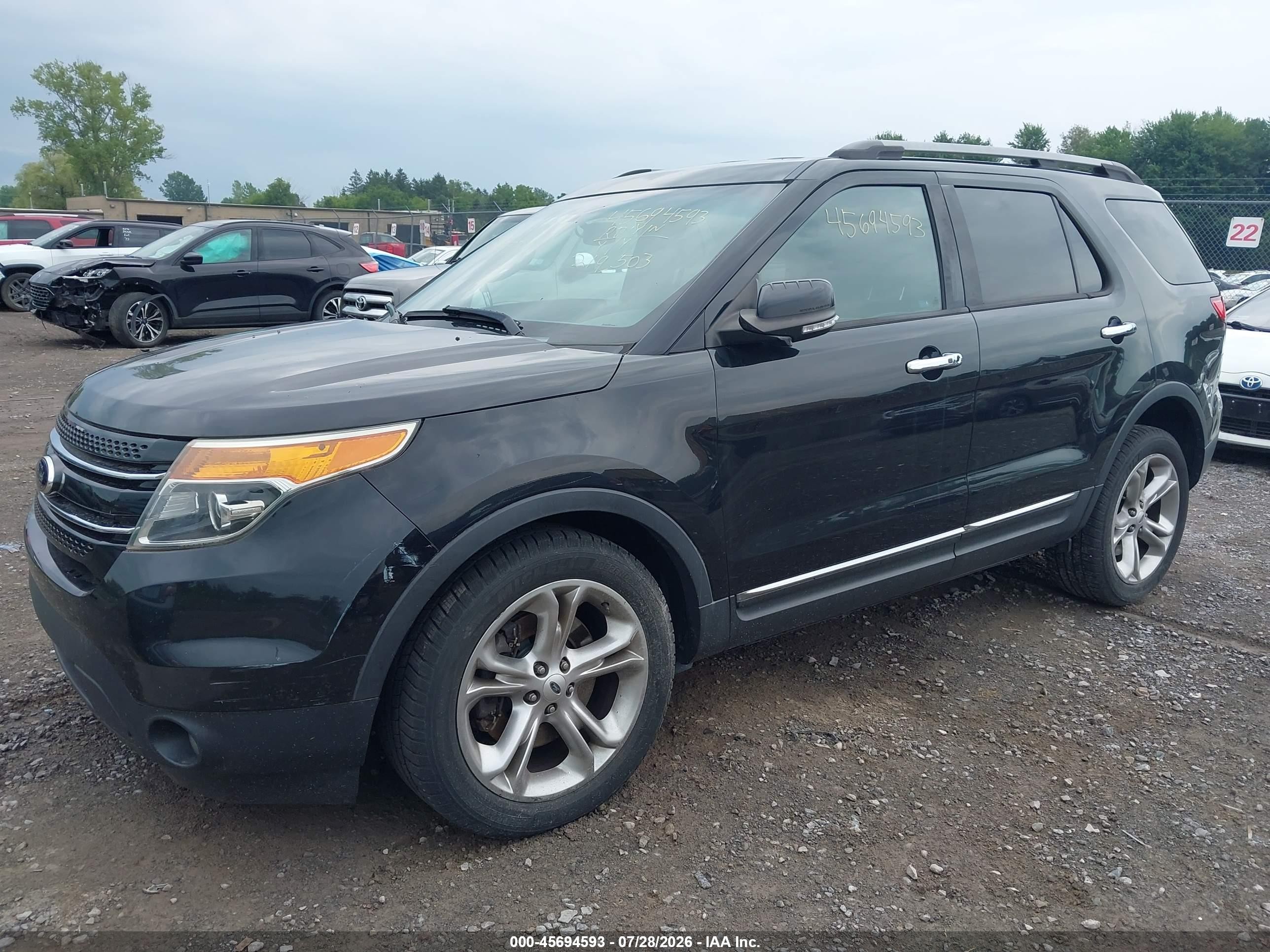 2014 Ford Explorer Limited Black vin: 1FM5K8F86EGC39168