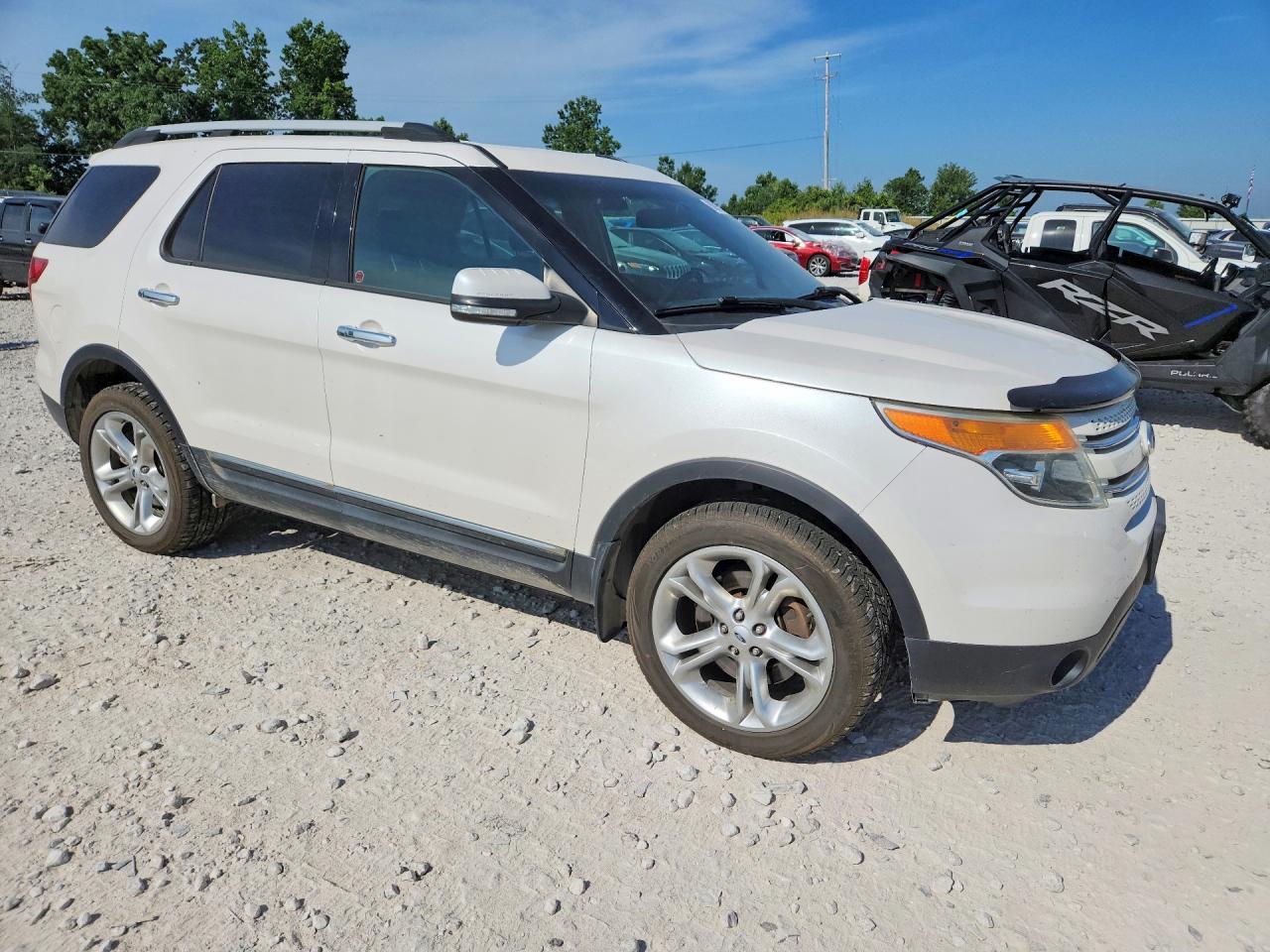 2015 Ford Explorer Limited White vin: 1FM5K8F86FGA29283