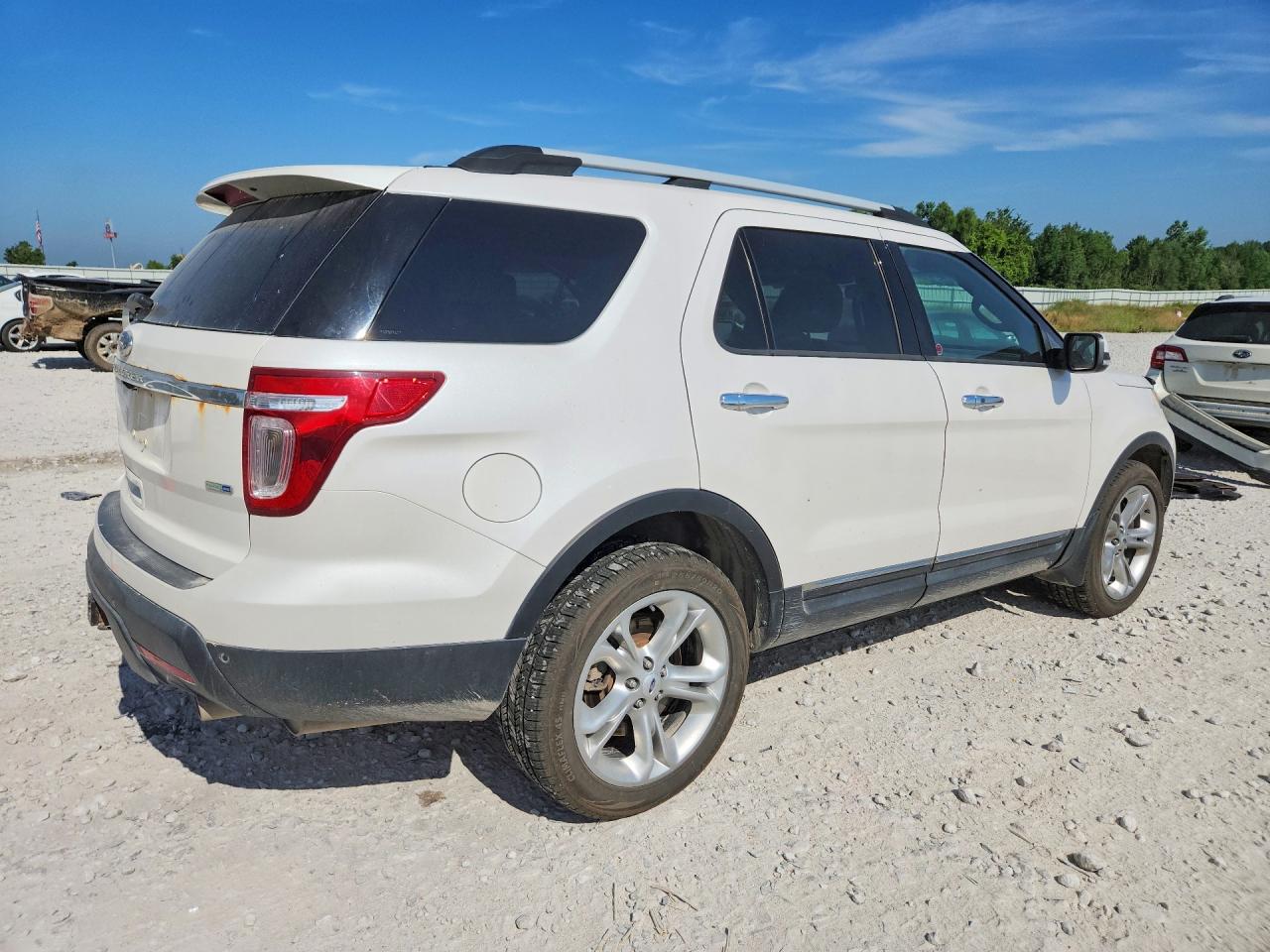 2015 Ford Explorer Limited White vin: 1FM5K8F86FGA29283