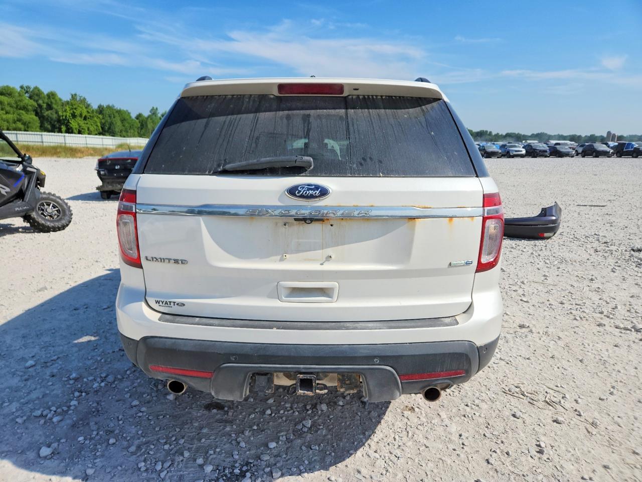 2015 Ford Explorer Limited White vin: 1FM5K8F86FGA29283