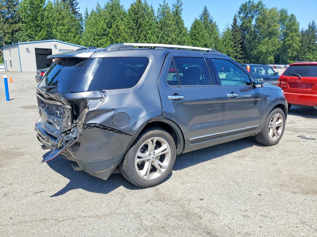 2015 Ford Explorer Limited Gray vin: 1FM5K8F86FGA56225