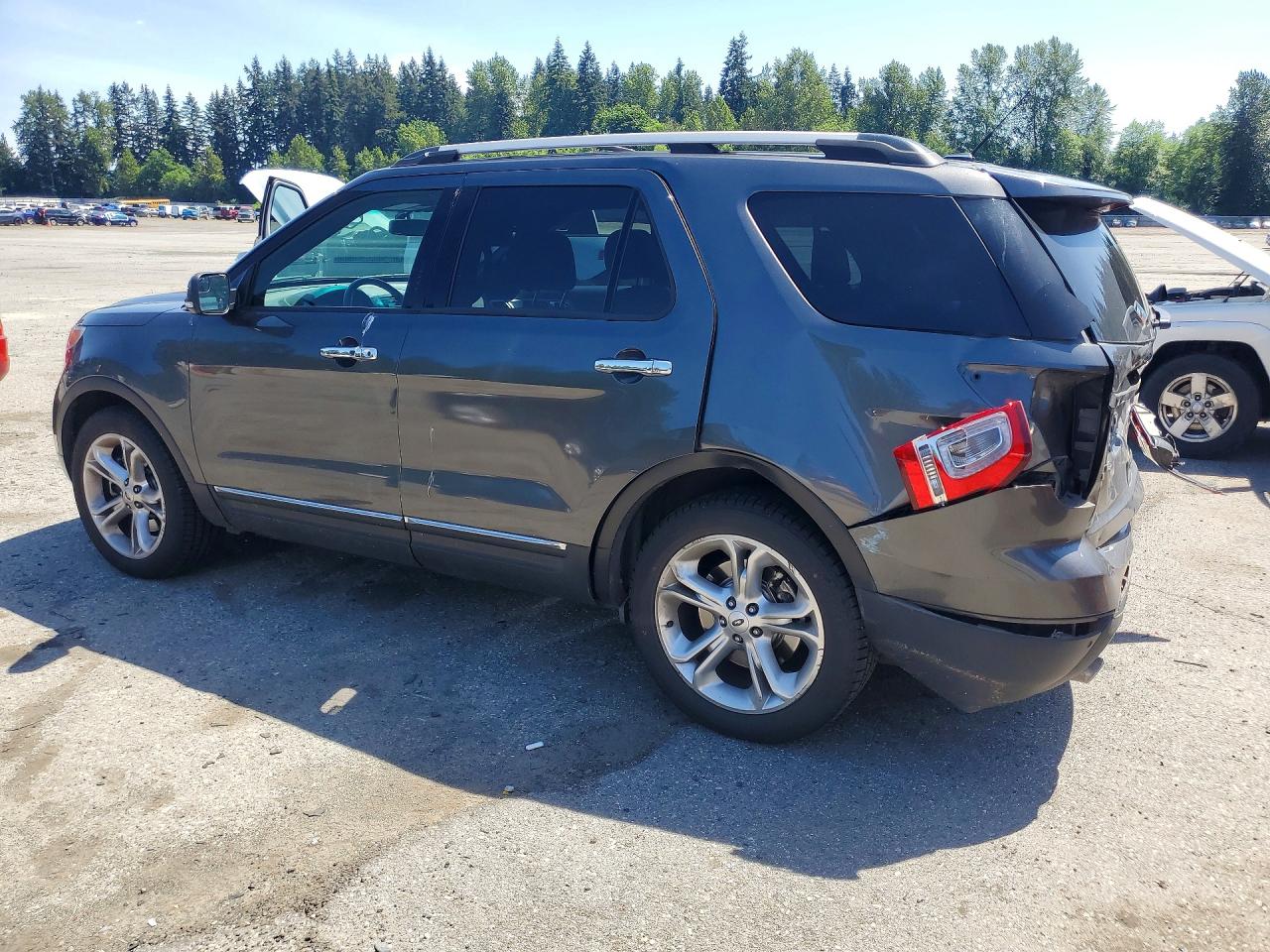 2015 Ford Explorer Limited Gray vin: 1FM5K8F86FGA56225