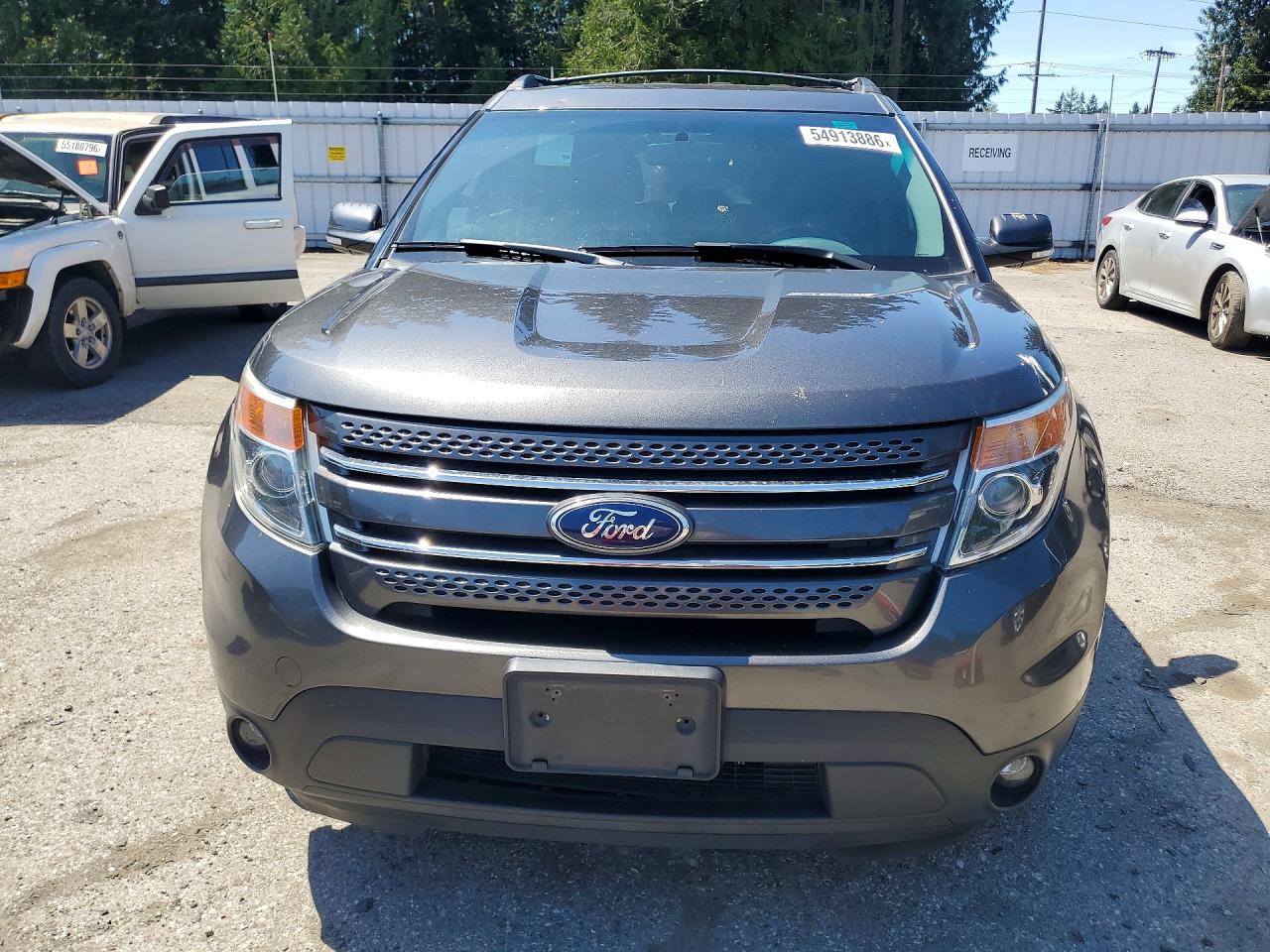 2015 Ford Explorer Limited Gray vin: 1FM5K8F86FGA56225