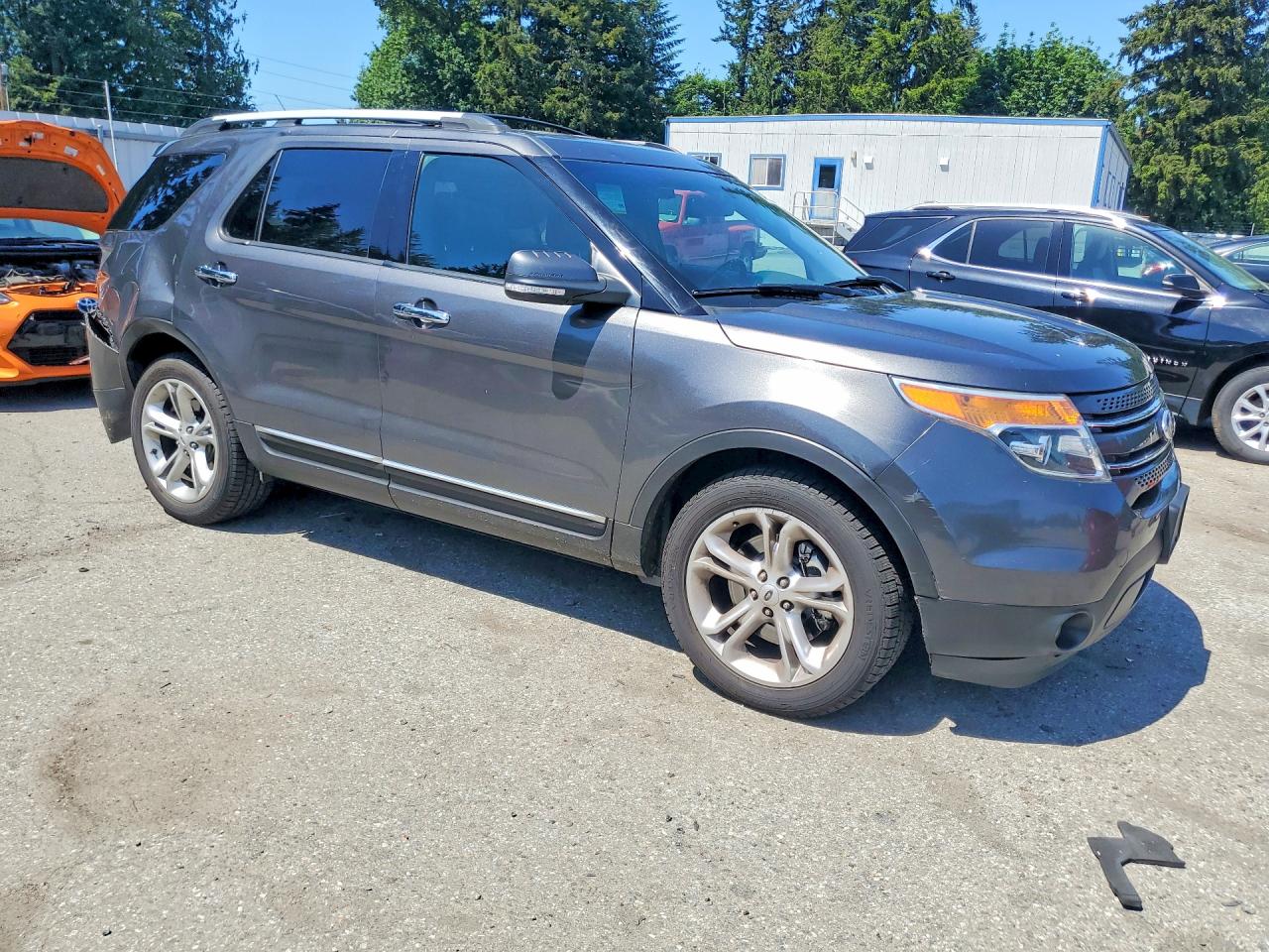 2015 Ford Explorer Limited Gray vin: 1FM5K8F86FGA56225