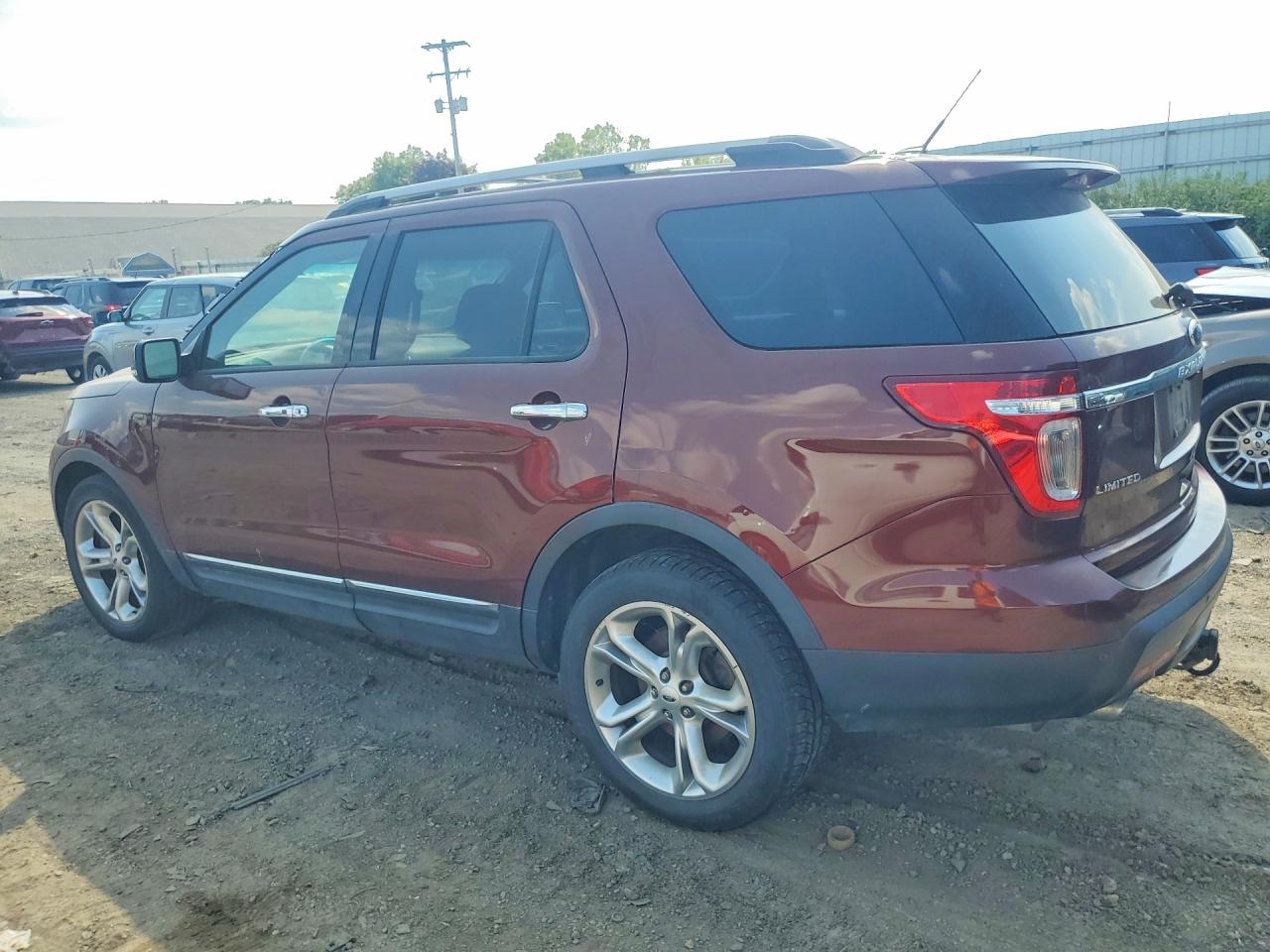 2015 Ford Explorer Limited Brown vin: 1FM5K8F86FGA76071