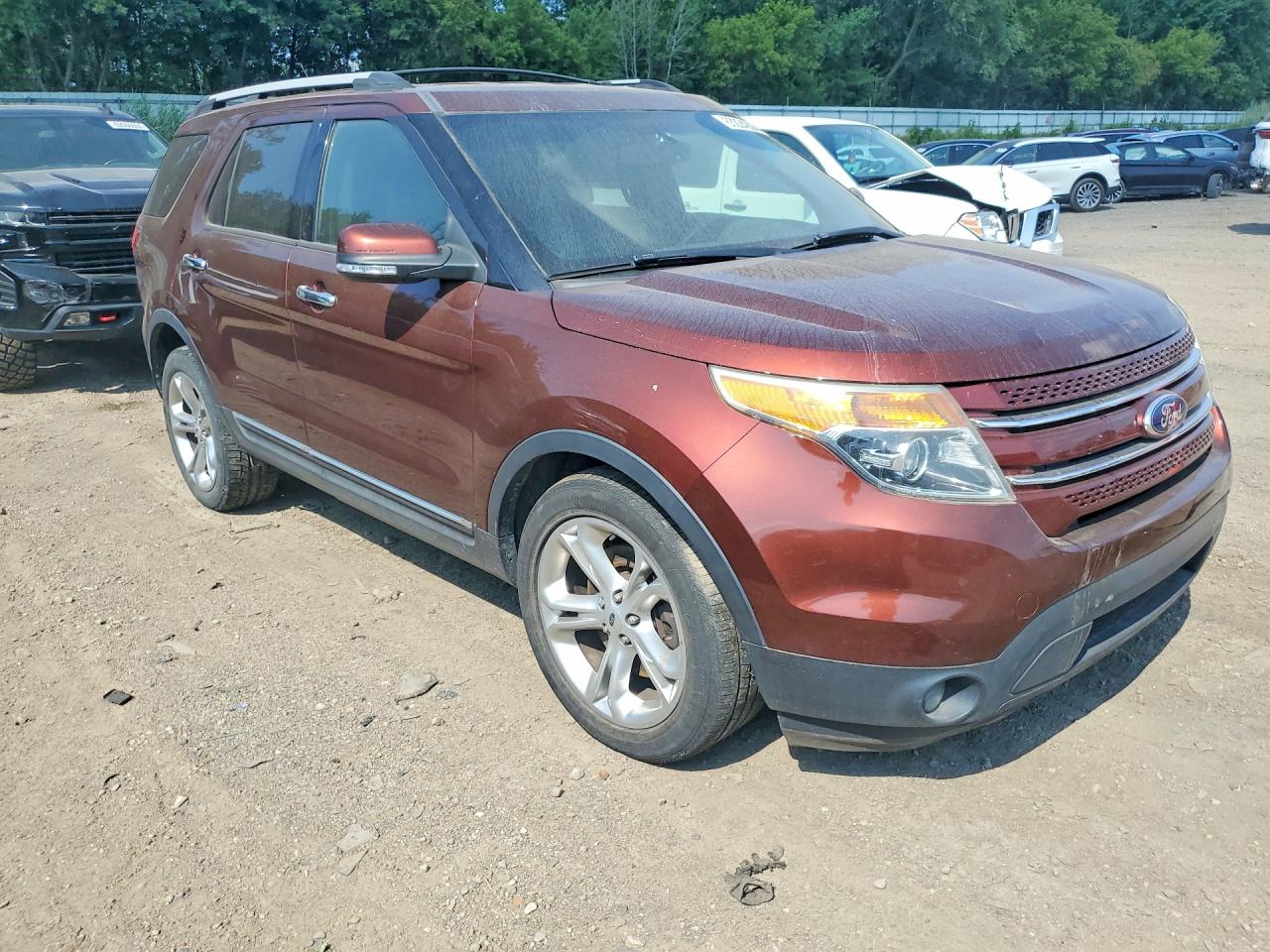 2015 Ford Explorer Limited Brown vin: 1FM5K8F86FGA76071