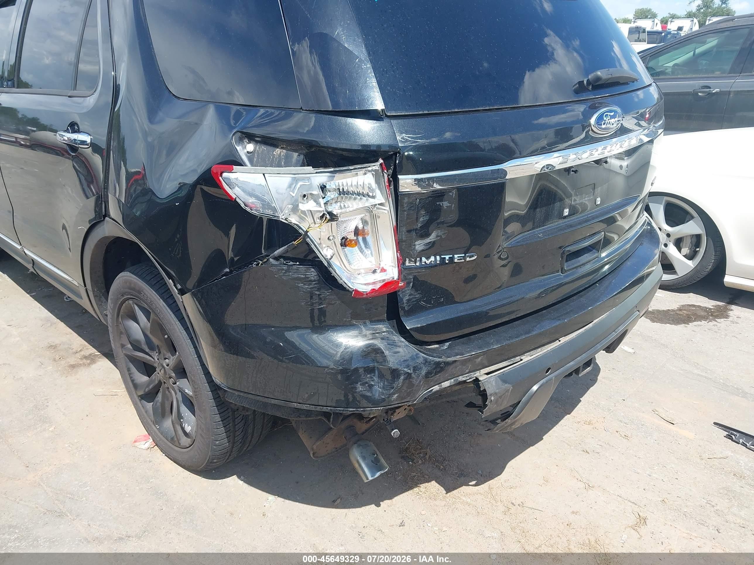 2015 Ford Explorer Limited Black vin: 1FM5K8F86FGB36835