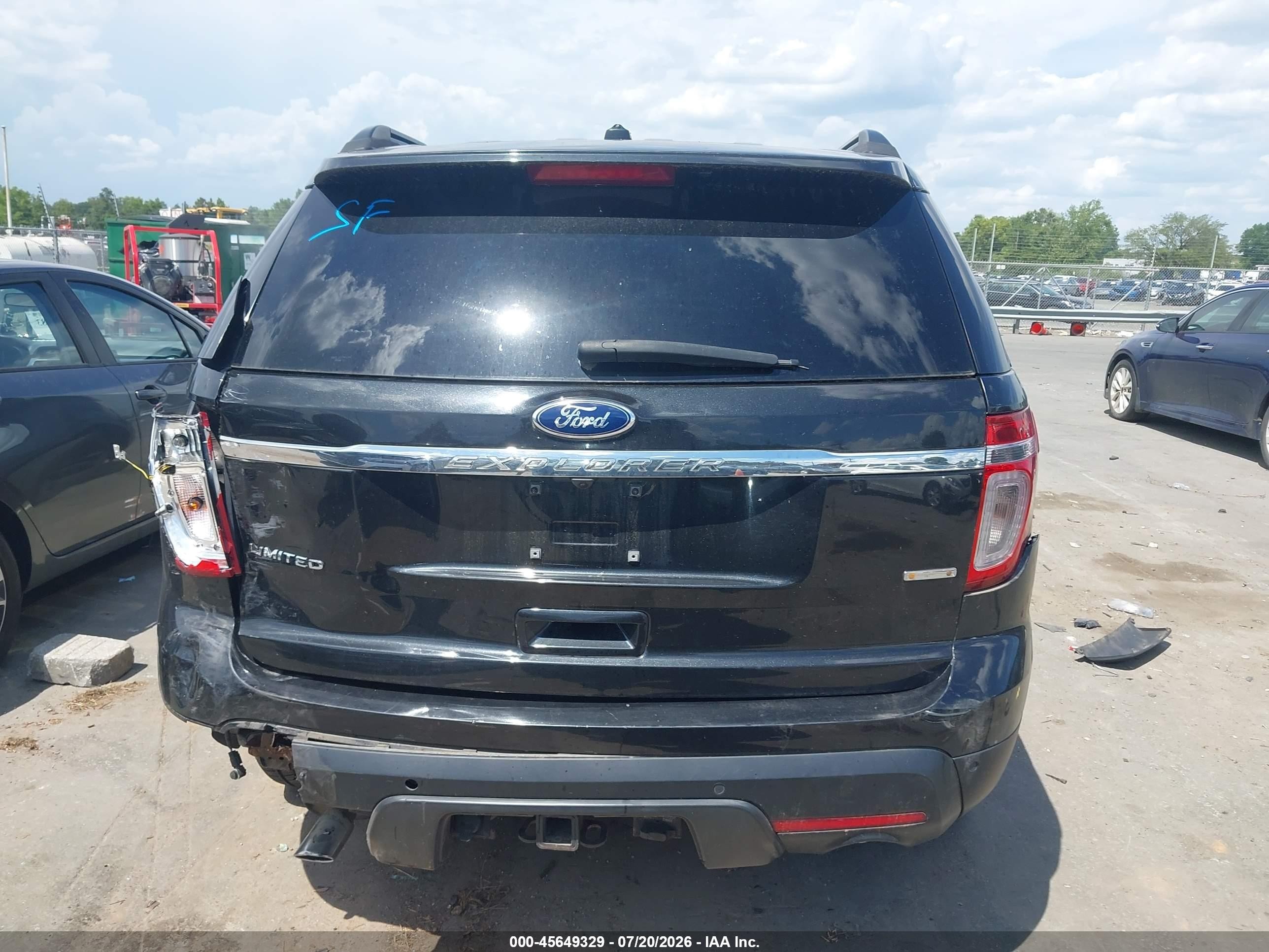 2015 Ford Explorer Limited Black vin: 1FM5K8F86FGB36835