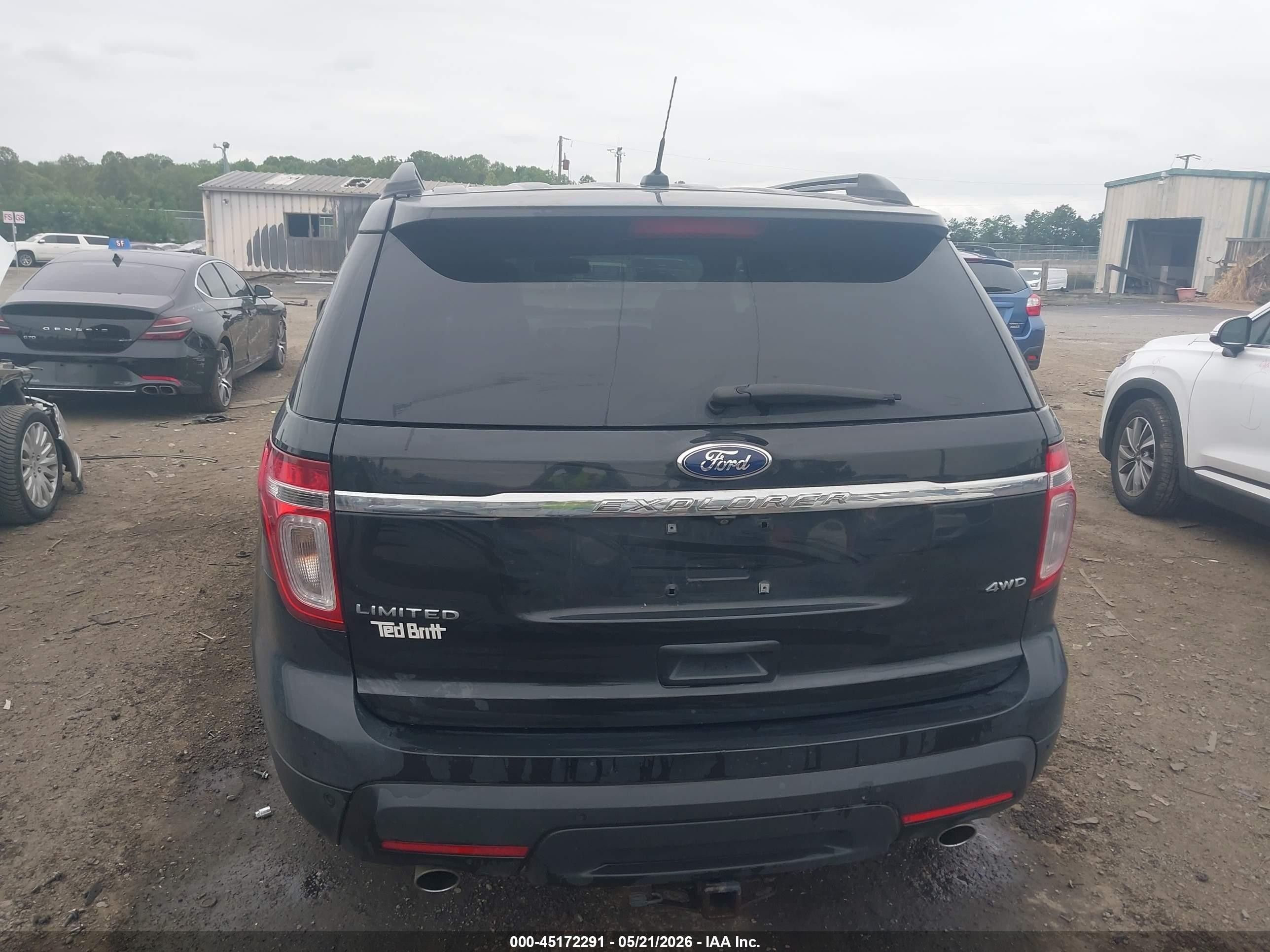 2015 Ford Explorer Limited Черный vin: 1FM5K8F86FGB82746