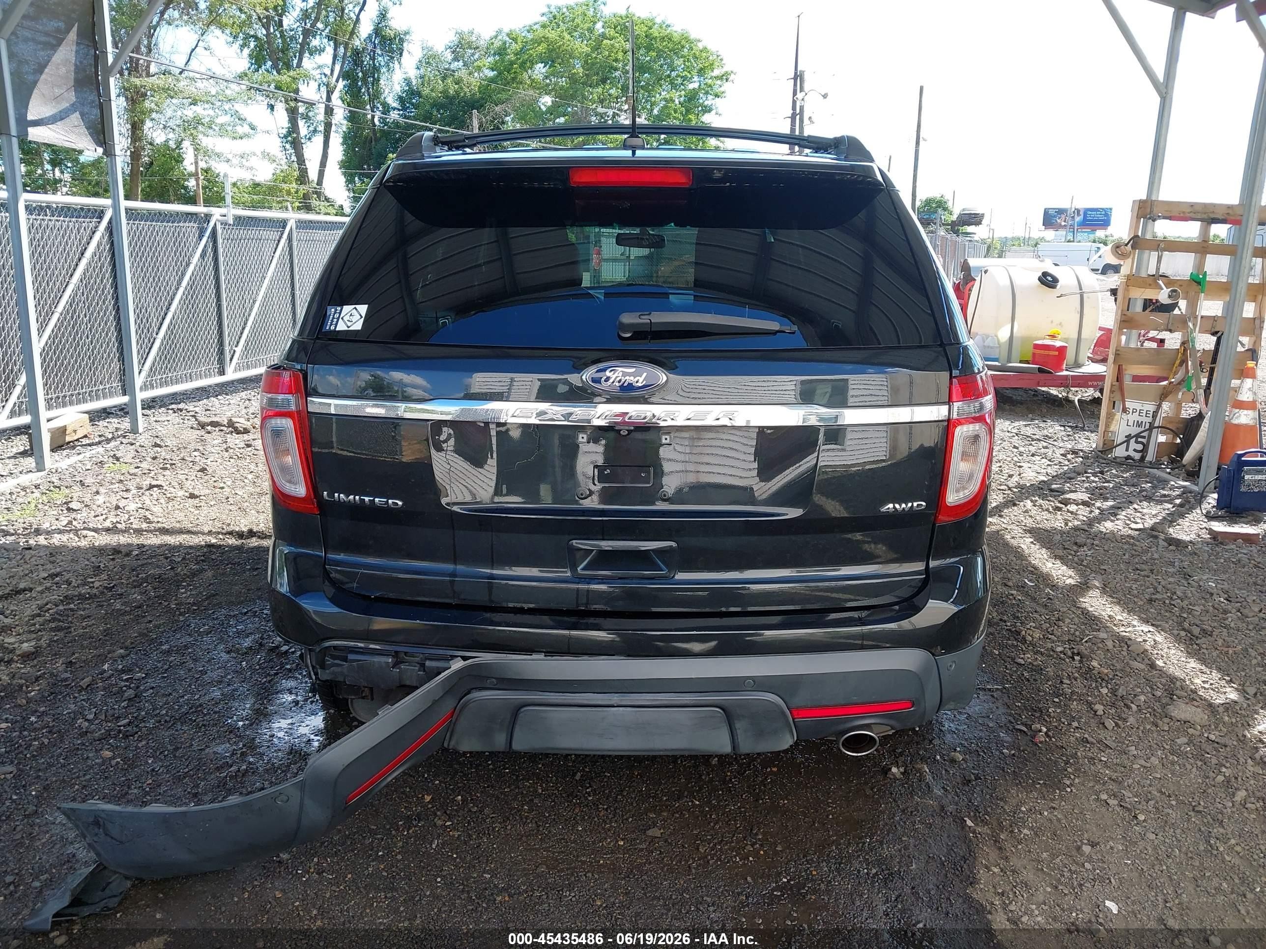 2015 Ford Explorer Limited Black vin: 1FM5K8F86FGC33114