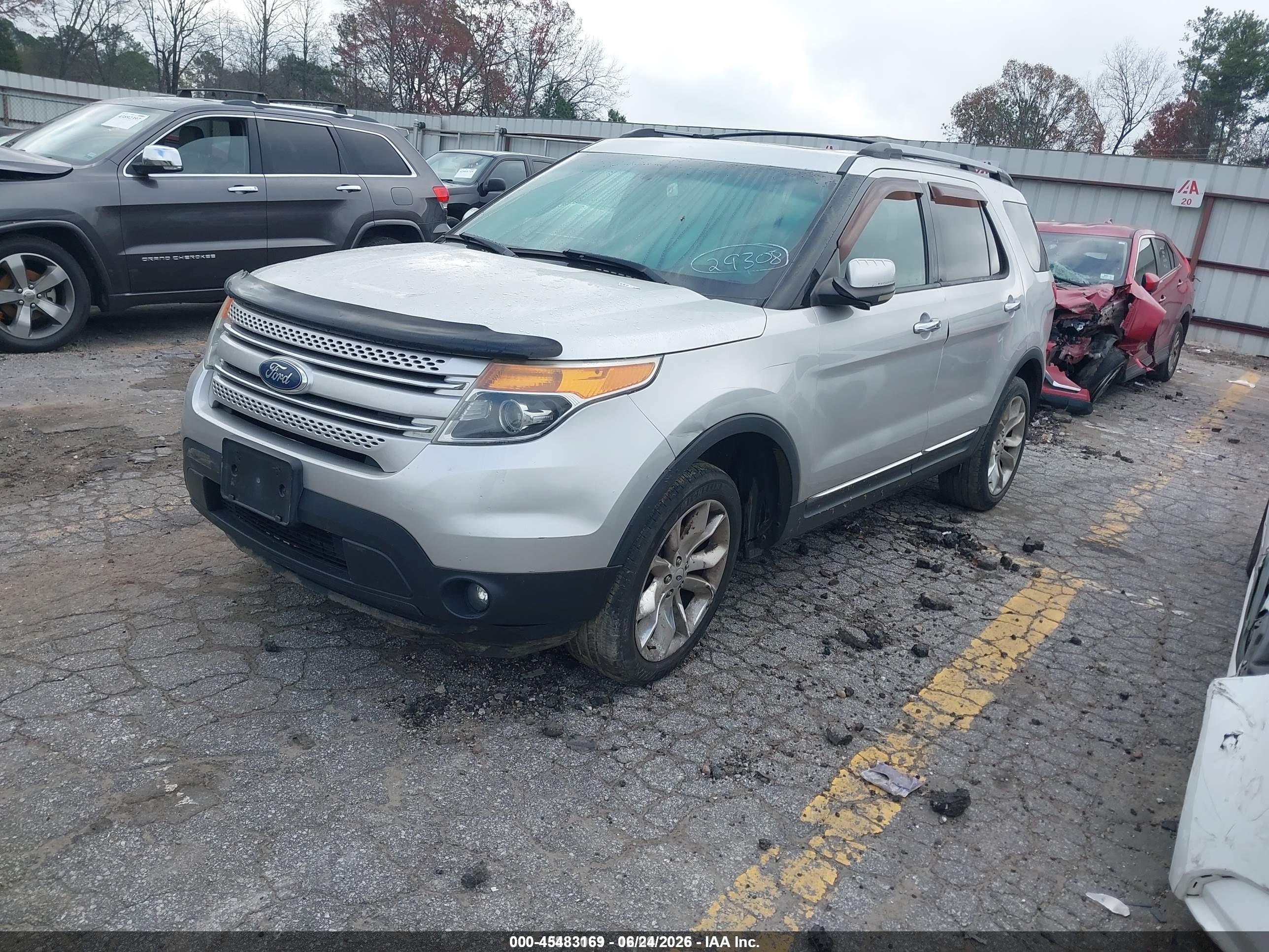 2013 Ford Explorer Limited Silver vin: 1FM5K8F87DGA00548