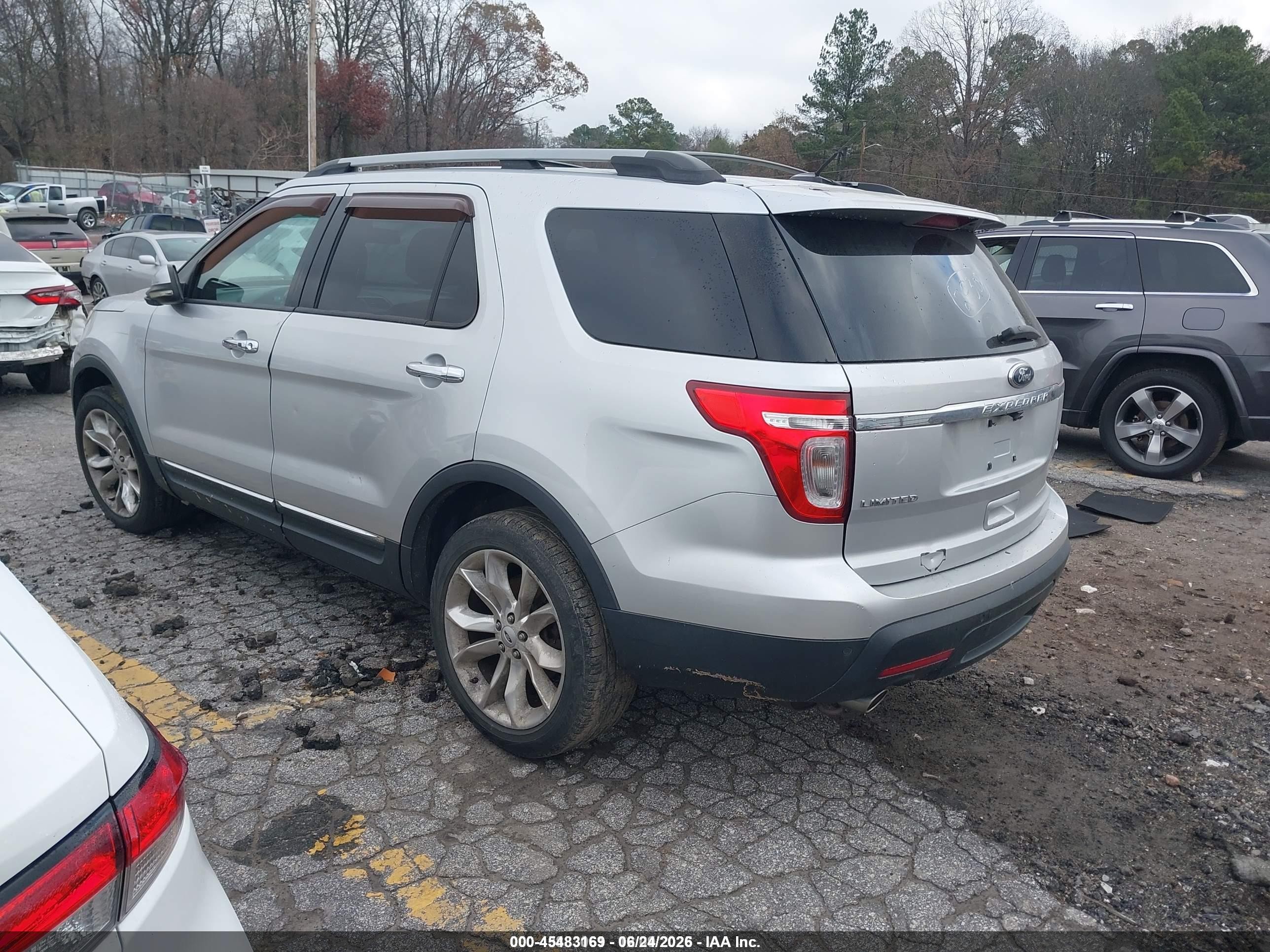 2013 Ford Explorer Limited Silver vin: 1FM5K8F87DGA00548