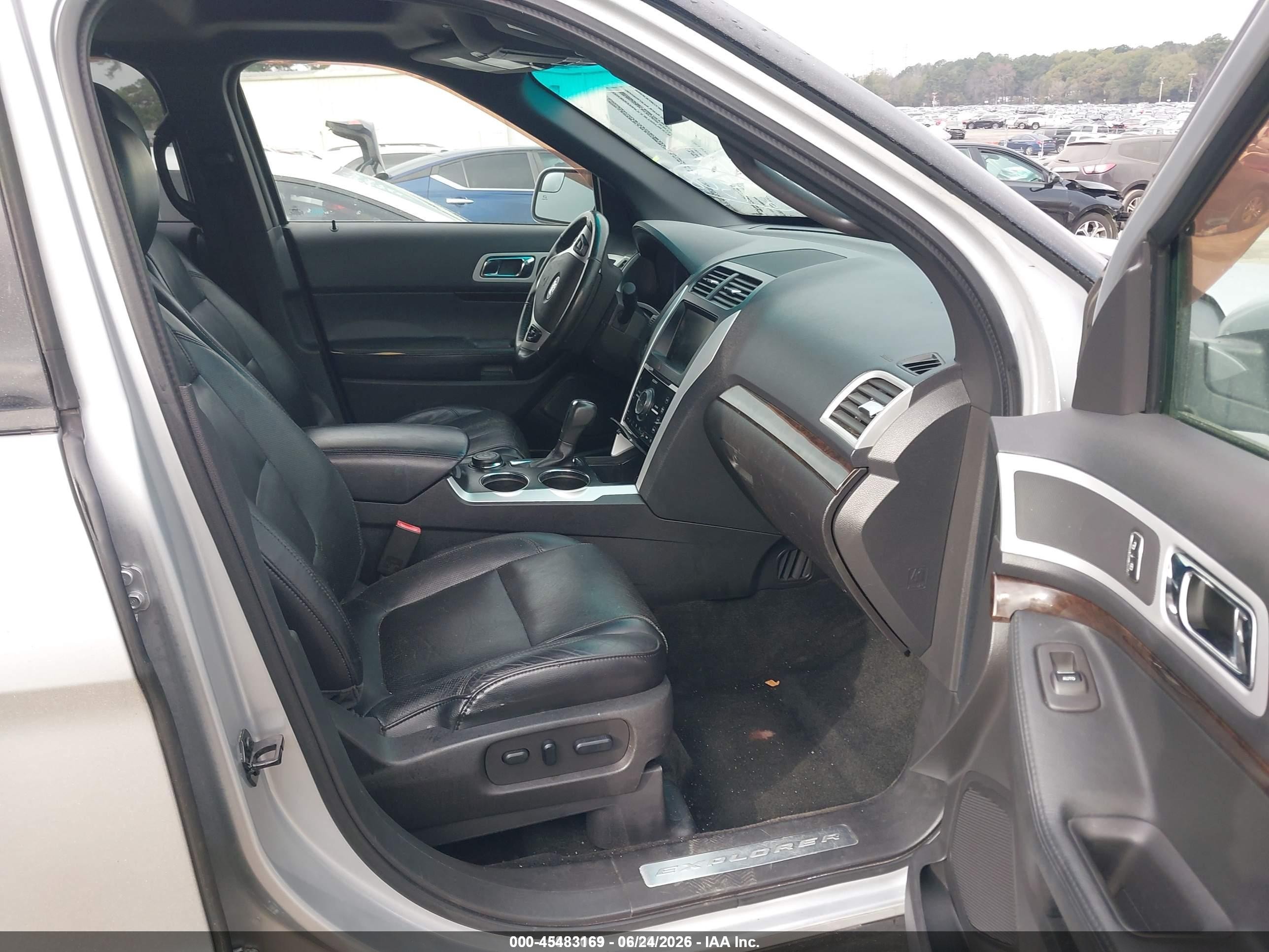 2013 Ford Explorer Limited Silver vin: 1FM5K8F87DGA00548