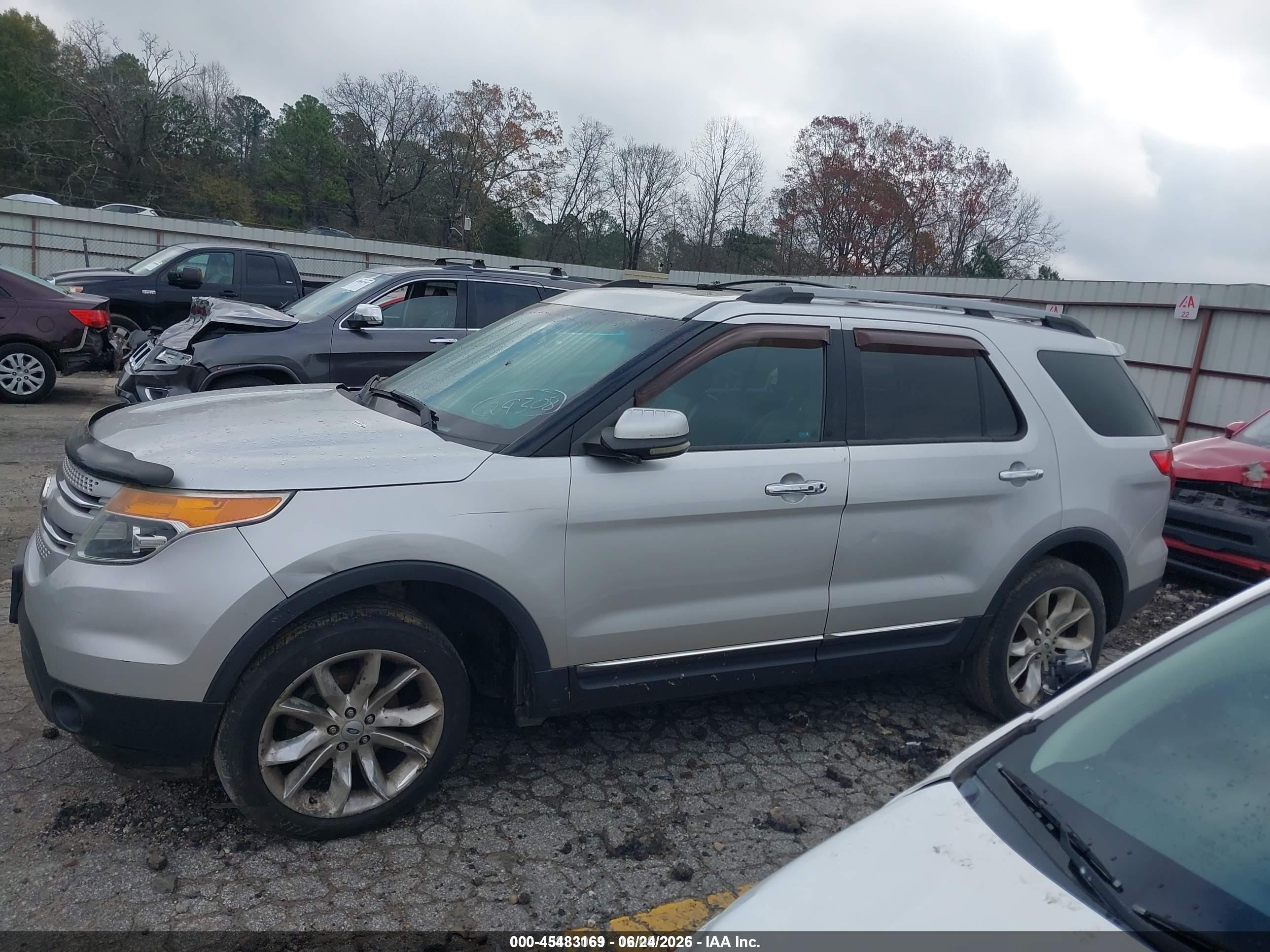 2013 Ford Explorer Limited Silver vin: 1FM5K8F87DGA00548