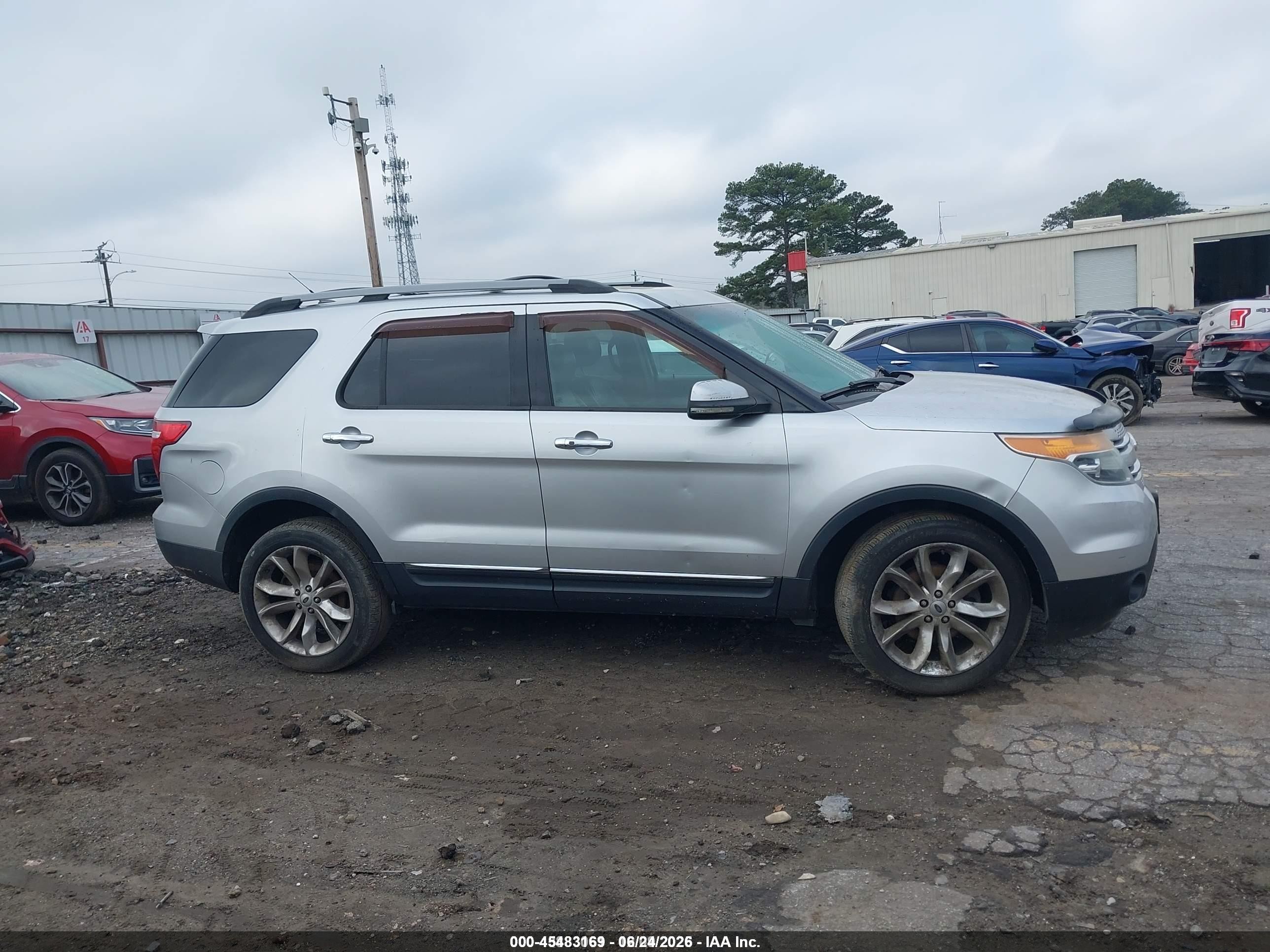 2013 Ford Explorer Limited Silver vin: 1FM5K8F87DGA00548