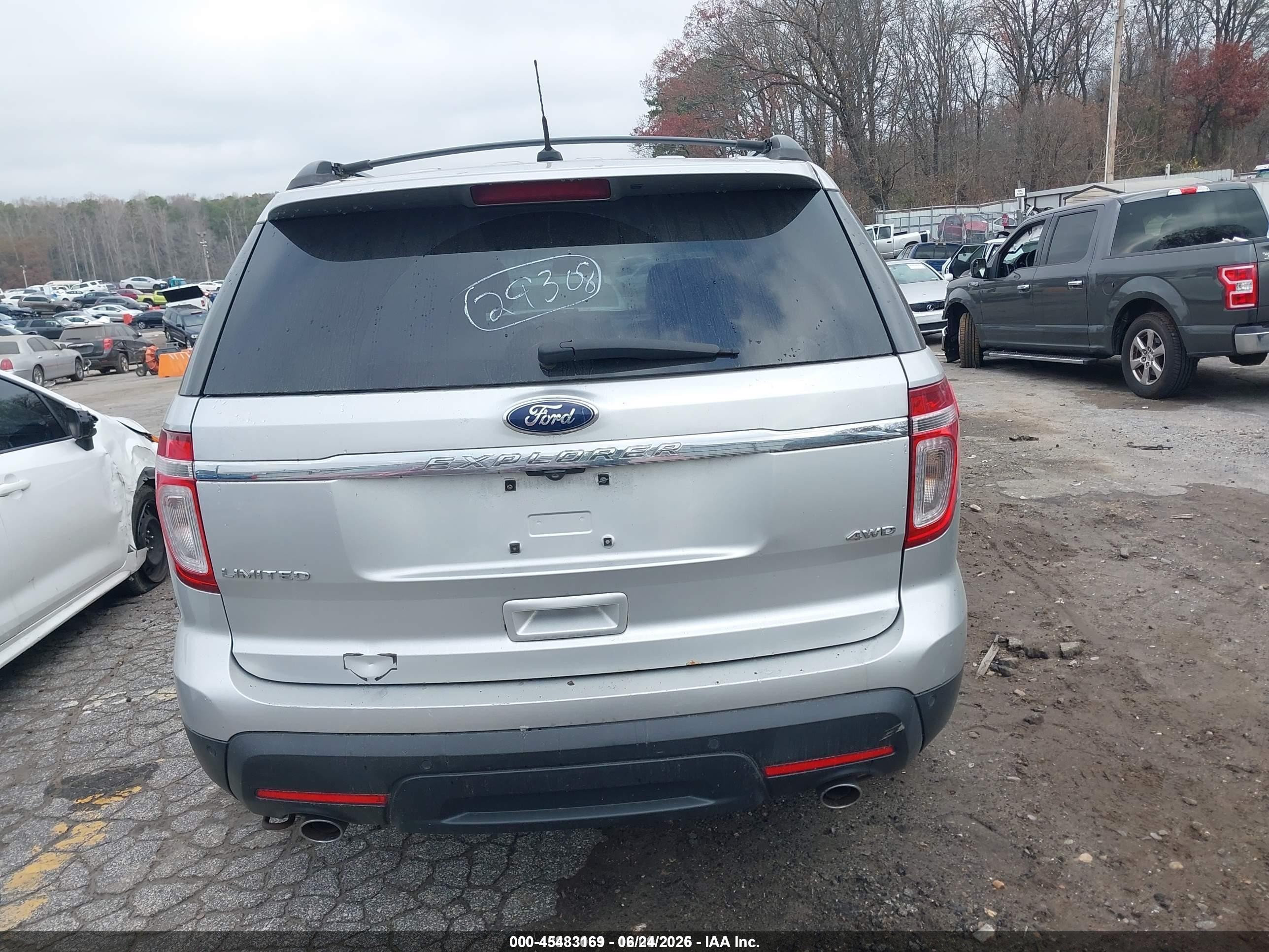 2013 Ford Explorer Limited Silver vin: 1FM5K8F87DGA00548