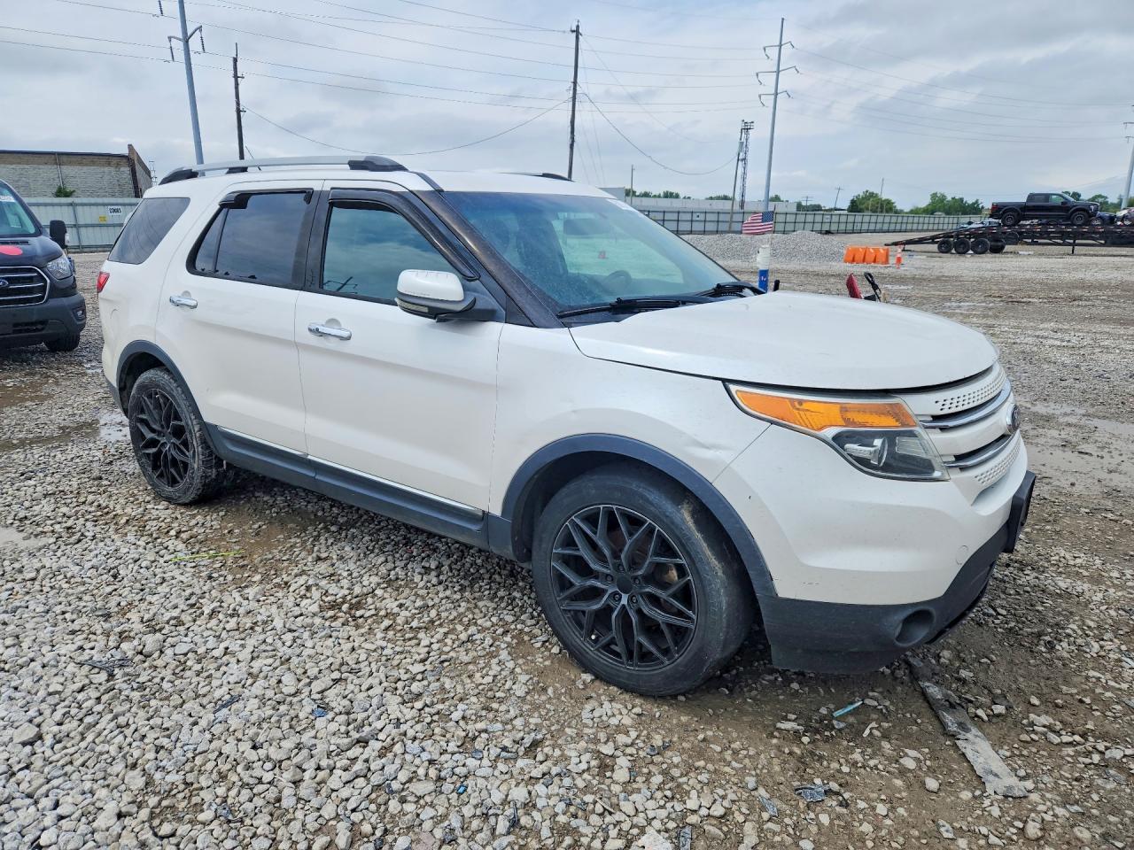 2013 Ford Explorer Limited White vin: 1FM5K8F87DGA11369