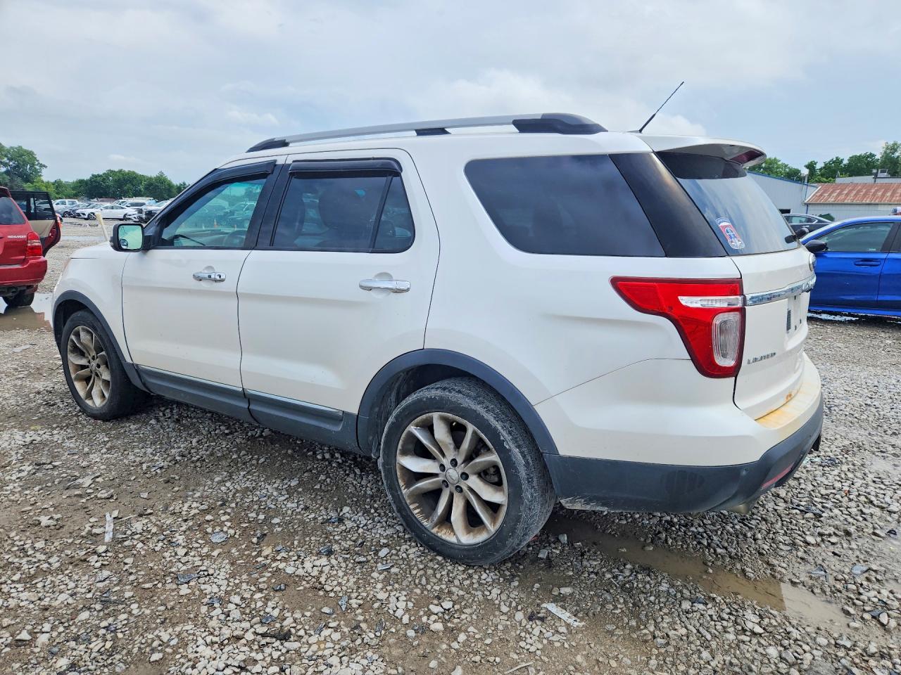 2013 Ford Explorer Limited White vin: 1FM5K8F87DGA11369