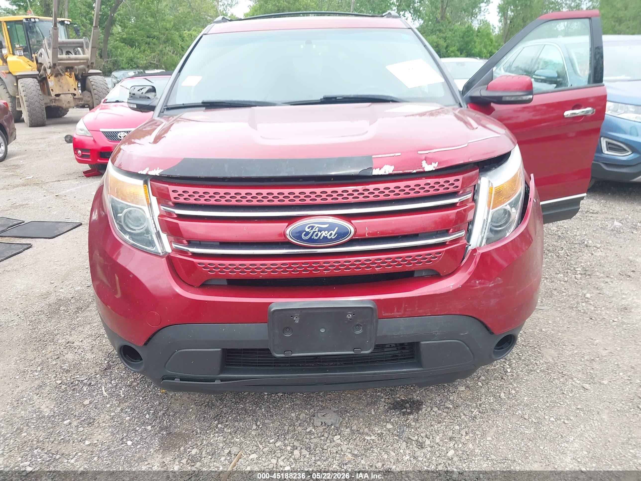 2013 Ford Explorer Limited Red vin: 1FM5K8F87DGB25467