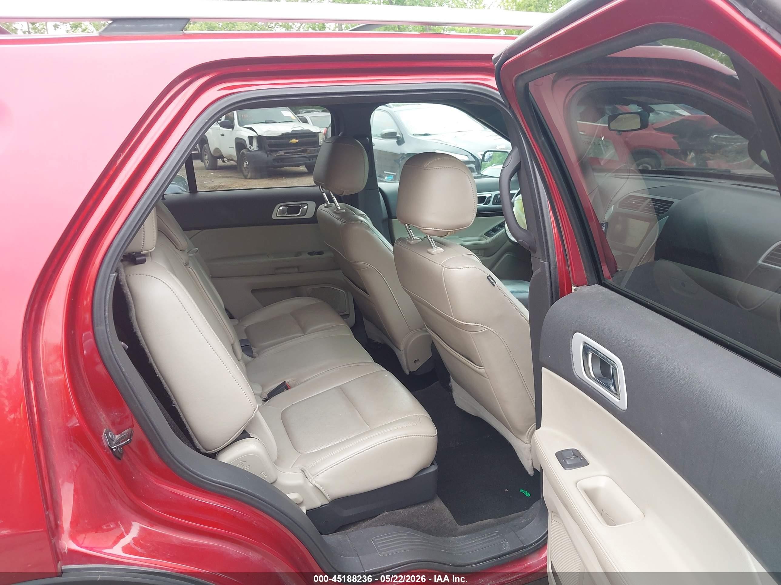 2013 Ford Explorer Limited Red vin: 1FM5K8F87DGB25467