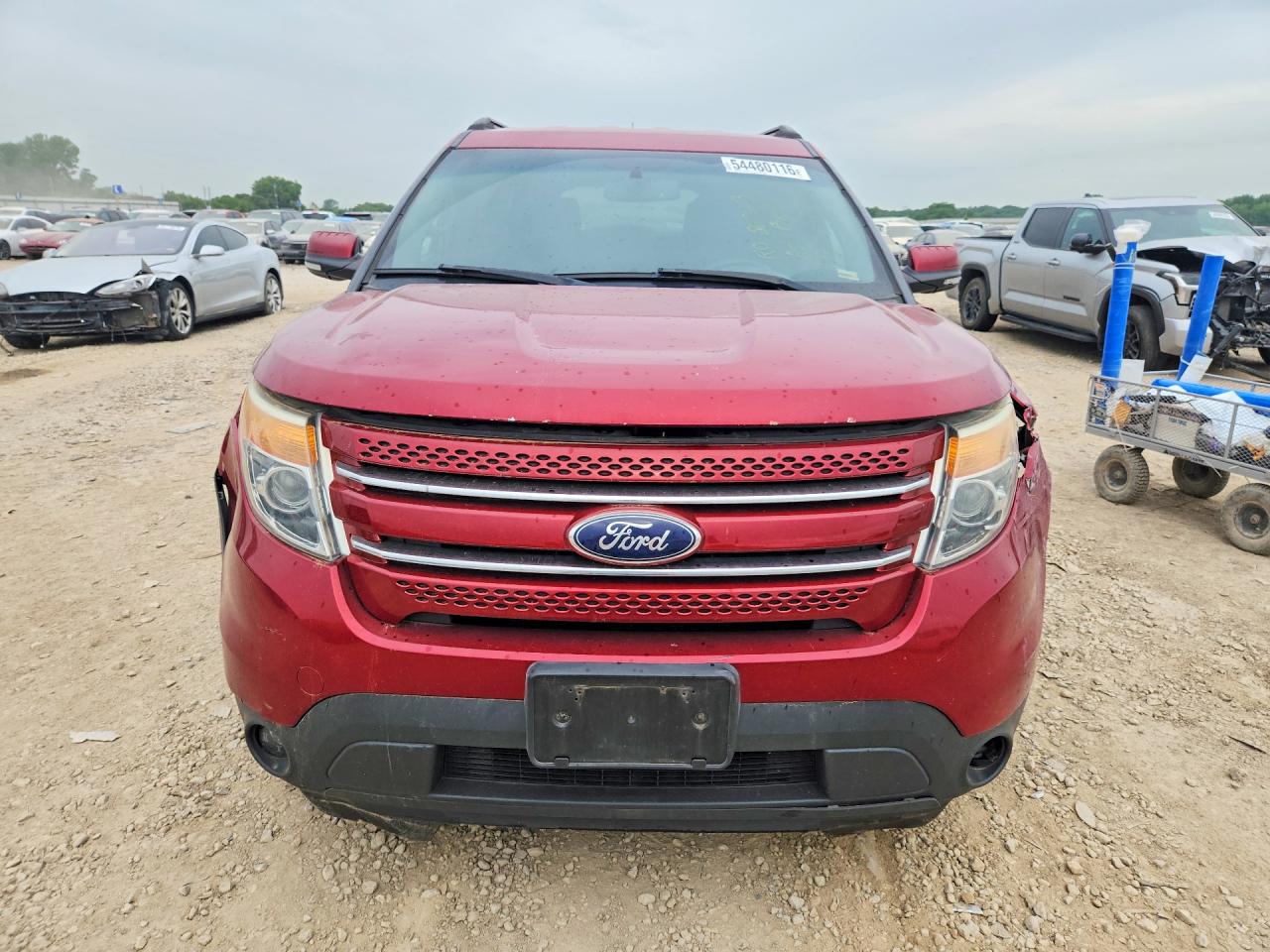 2013 Ford Explorer Limited Red vin: 1FM5K8F87DGC83596
