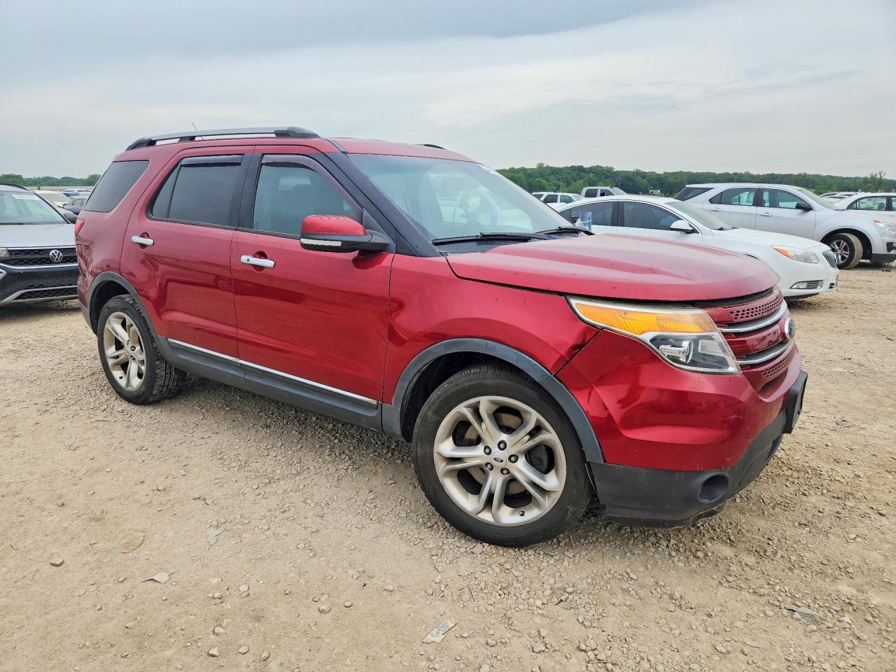 2013 Ford Explorer Limited Red vin: 1FM5K8F87DGC83596