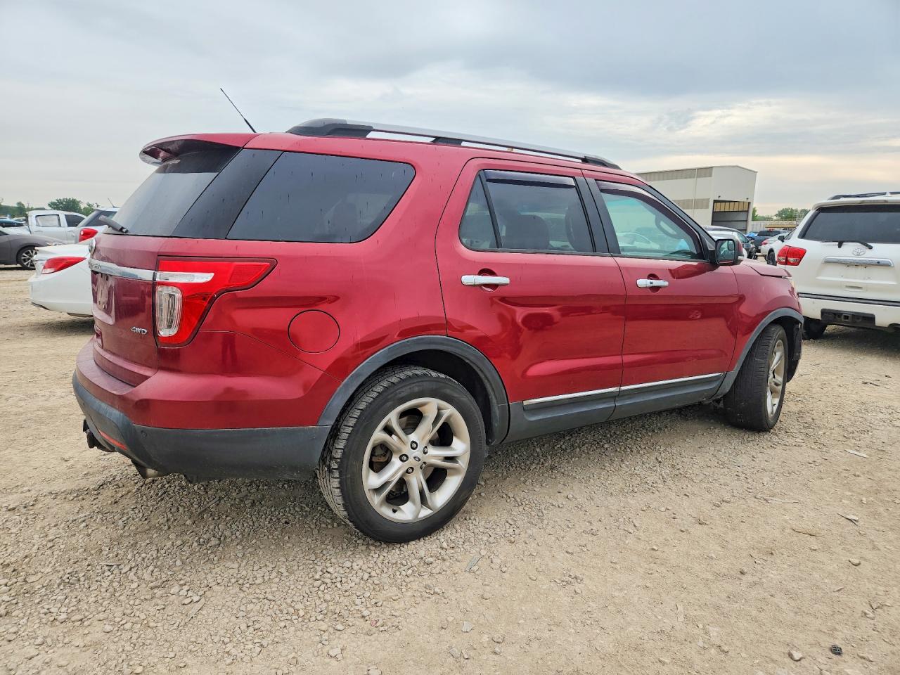2013 Ford Explorer Limited Red vin: 1FM5K8F87DGC83596