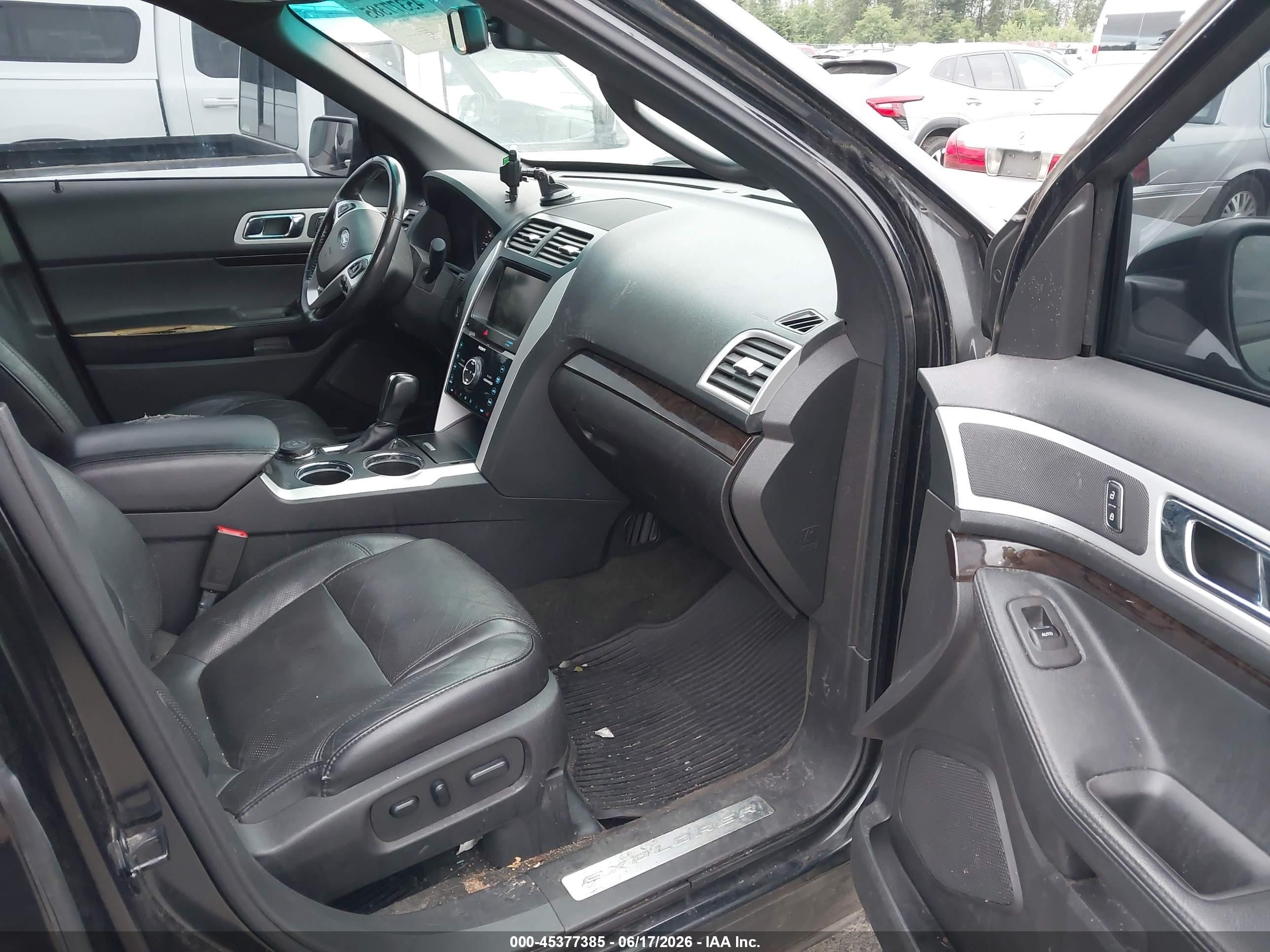 2014 Ford Explorer Limited Black vin: 1FM5K8F87EGA33180