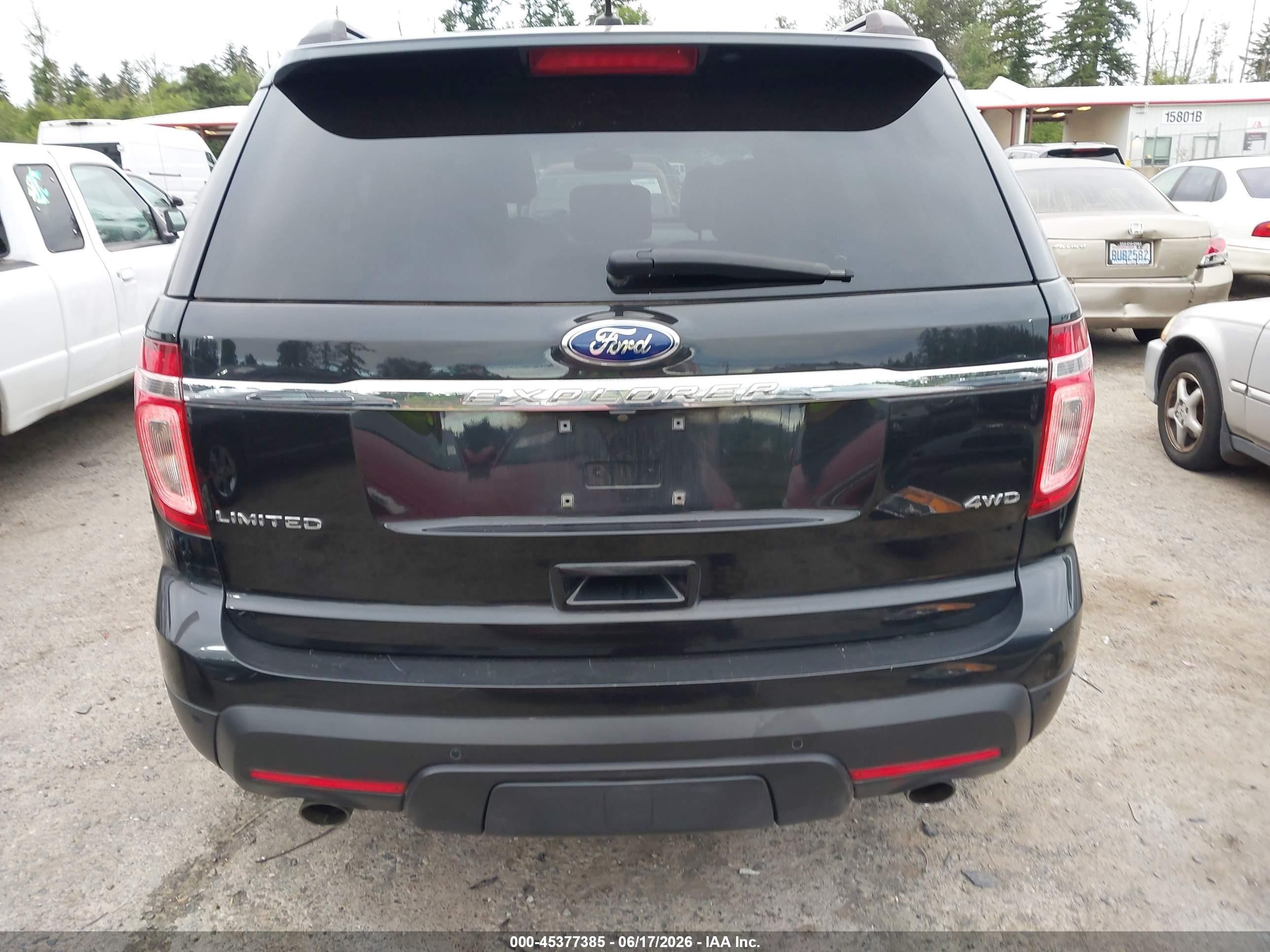 2014 Ford Explorer Limited Black vin: 1FM5K8F87EGA33180